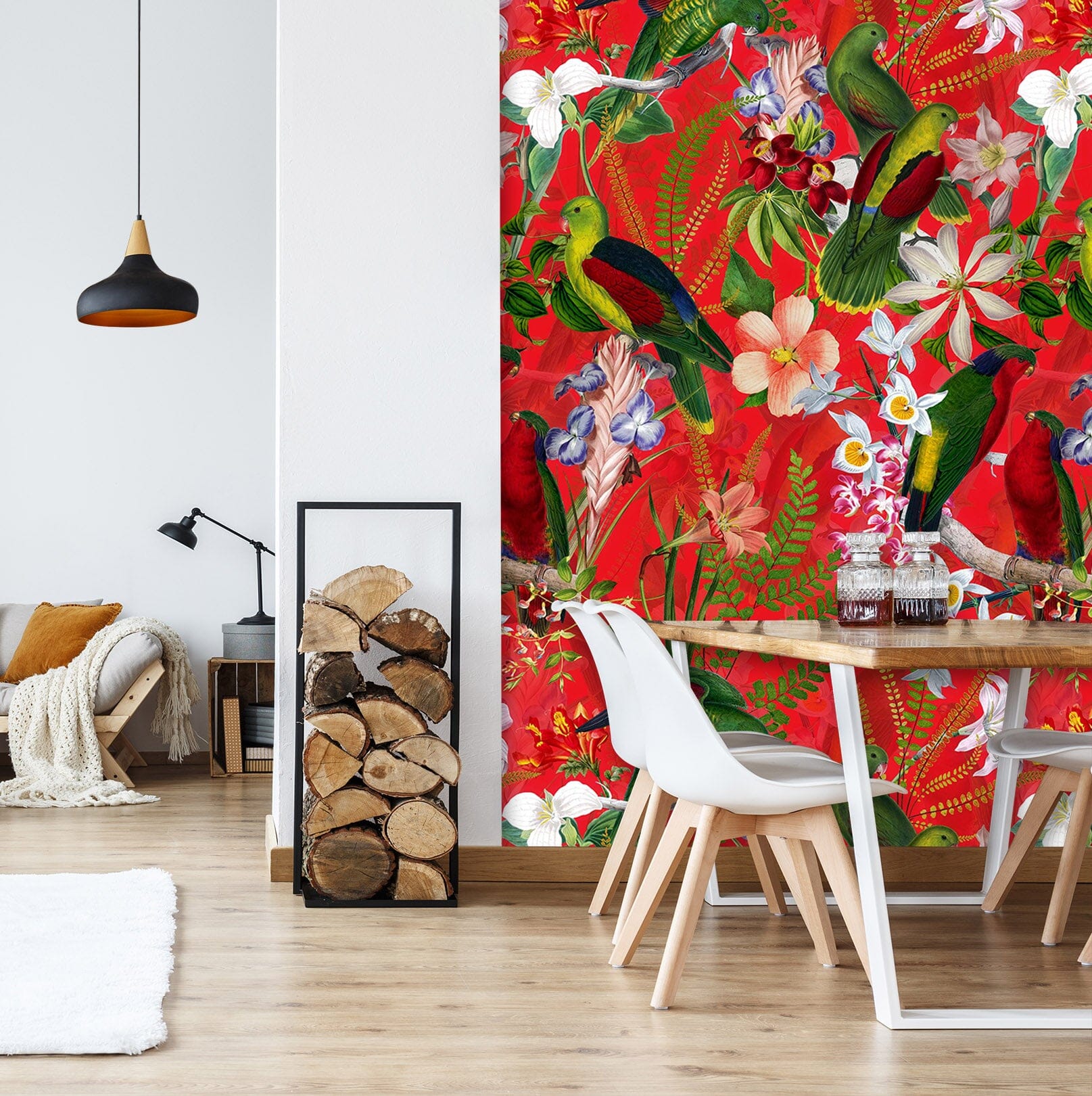 3D Bright Red 182 Uta Naumann Wall Mural Wall Murals Wallpaper AJ Wallpaper 2
