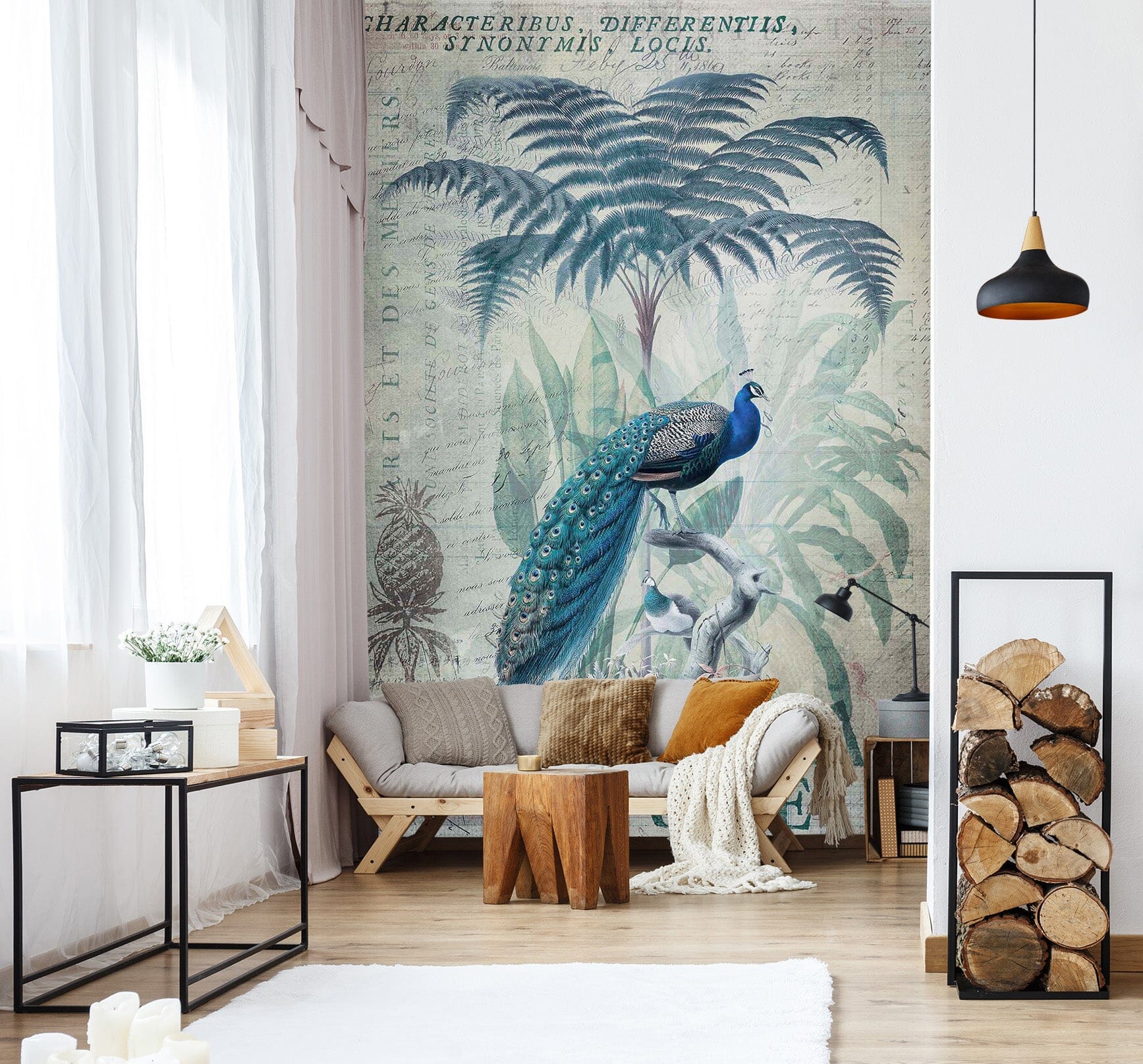 3D Forest Peacock 1027 Andrea haase Wall Mural Wall Murals Wallpaper AJ Wallpaper 2