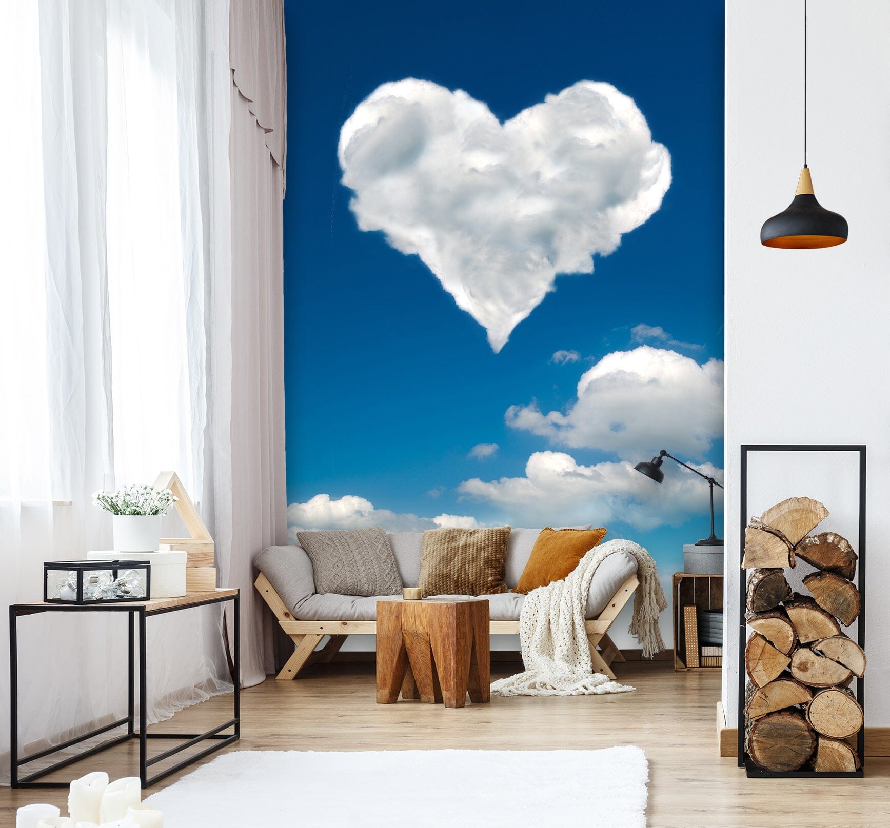3D Love Cloud 1553 Wall Murals Wallpaper AJ Wallpaper 2