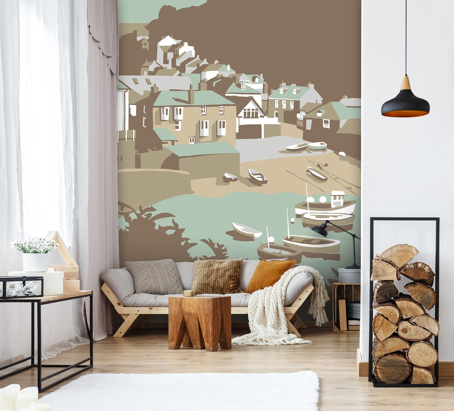 3D Port Isaac 1043 Steve Read Wall Mural Wall Murals Wallpaper AJ Wallpaper 2