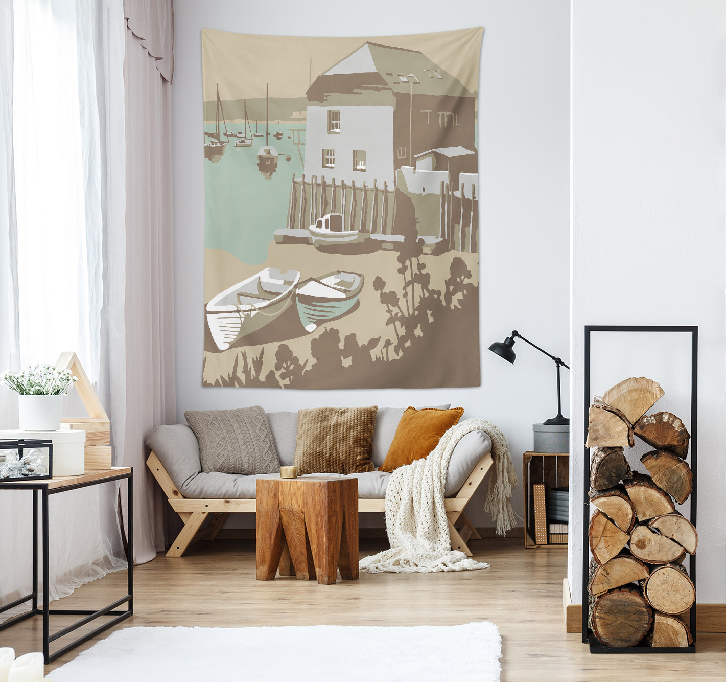 3D Brown House 5366 Steve Read Tapestry Hanging Cloth Hang