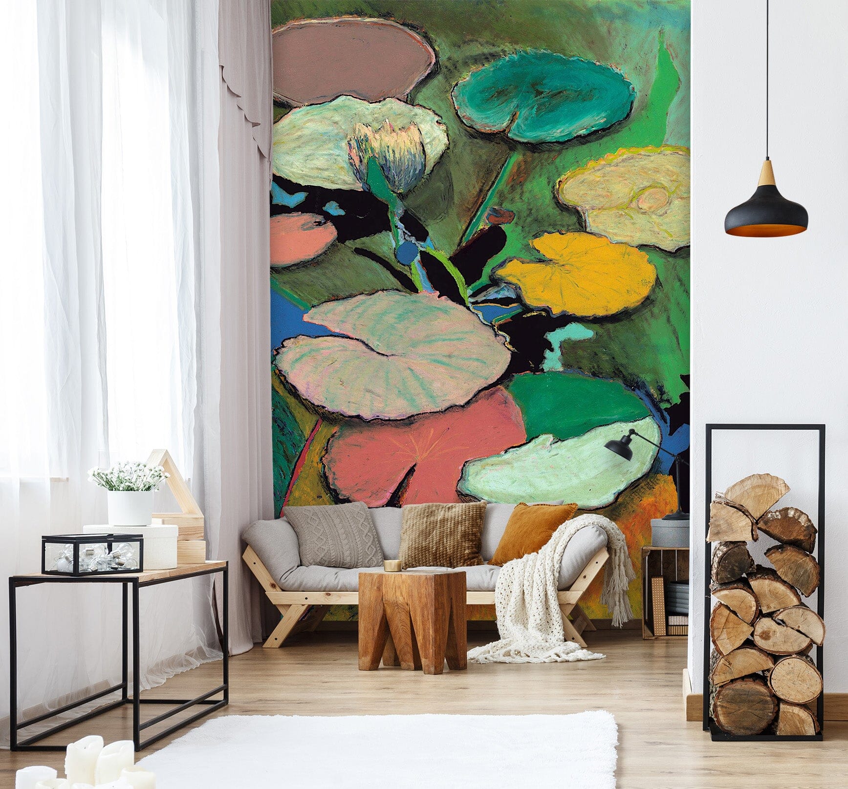 3D Painted Pond 299 Allan P. Friedlander Wall Mural Wall Murals Wallpaper AJ Wallpaper 2