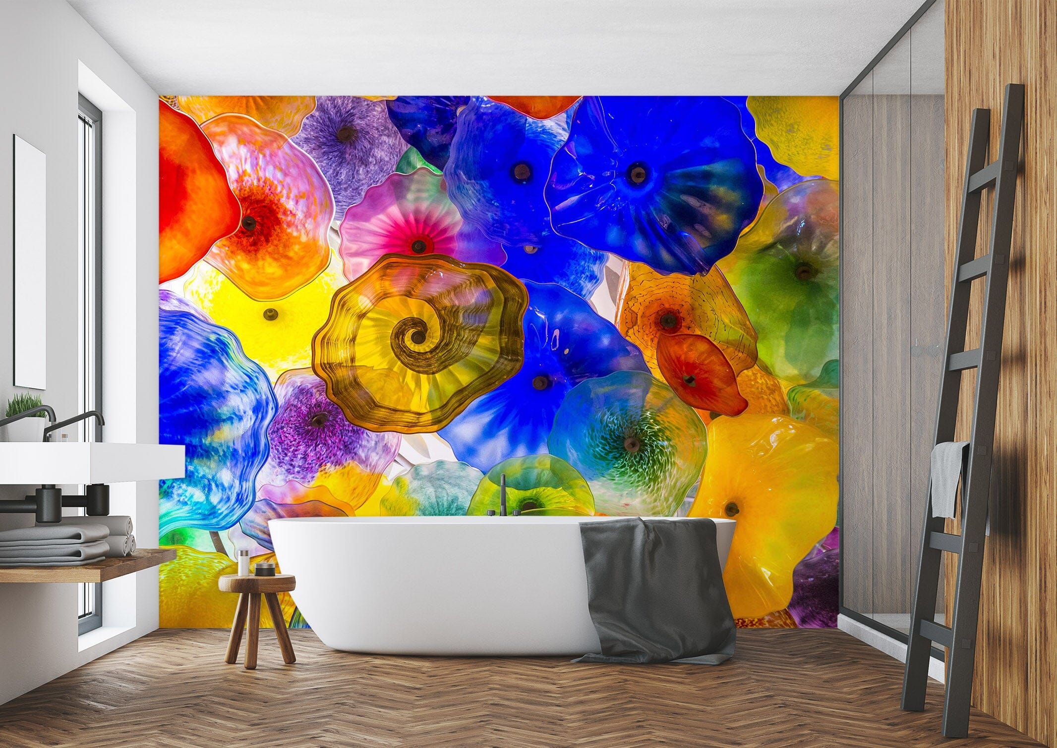 3D Color Jellyfish 1633 Wall Murals Wallpaper AJ Wallpaper 2