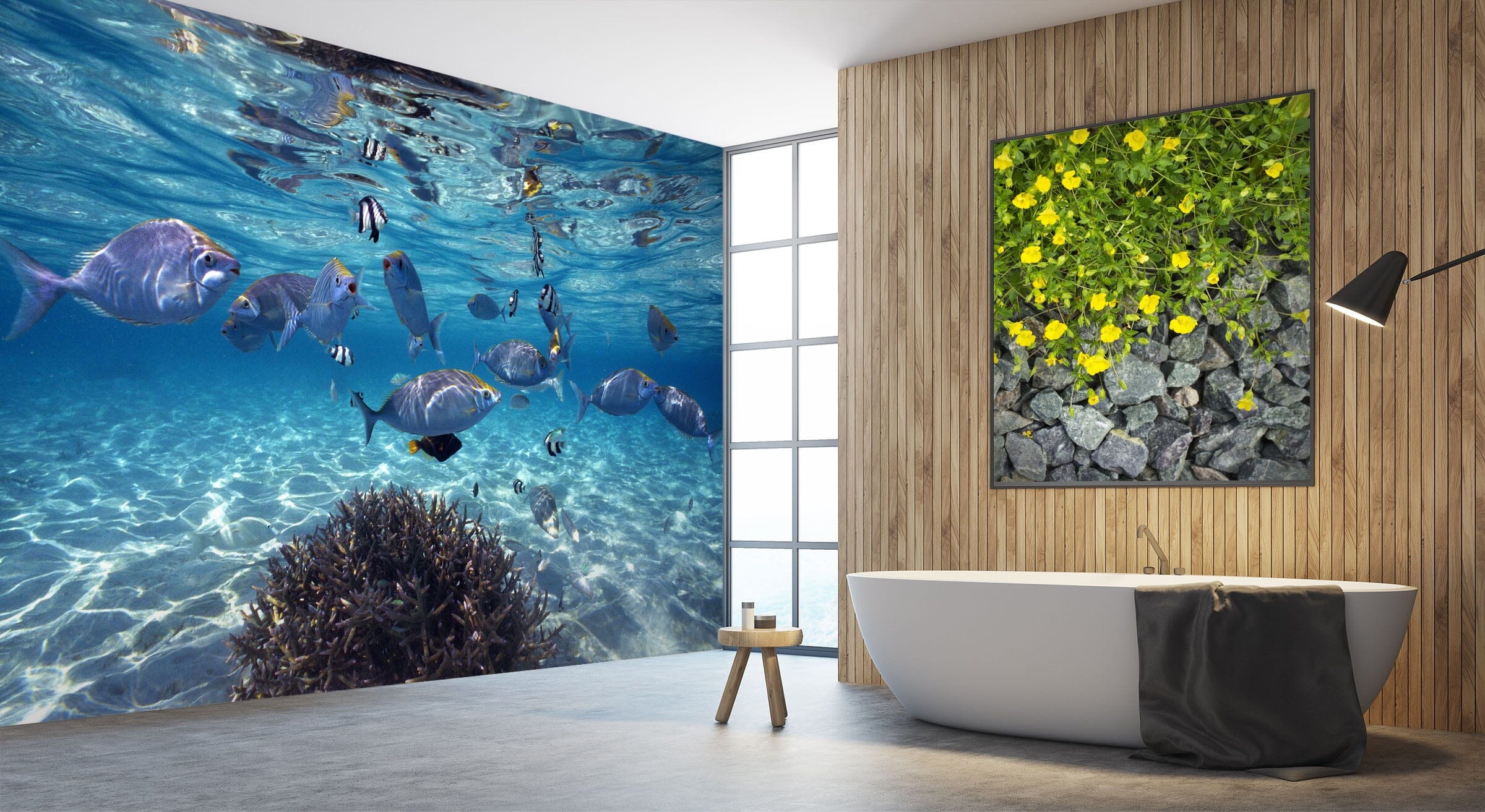 3D Submarine Fish 091 Wall Murals Wallpaper AJ Wallpaper 2