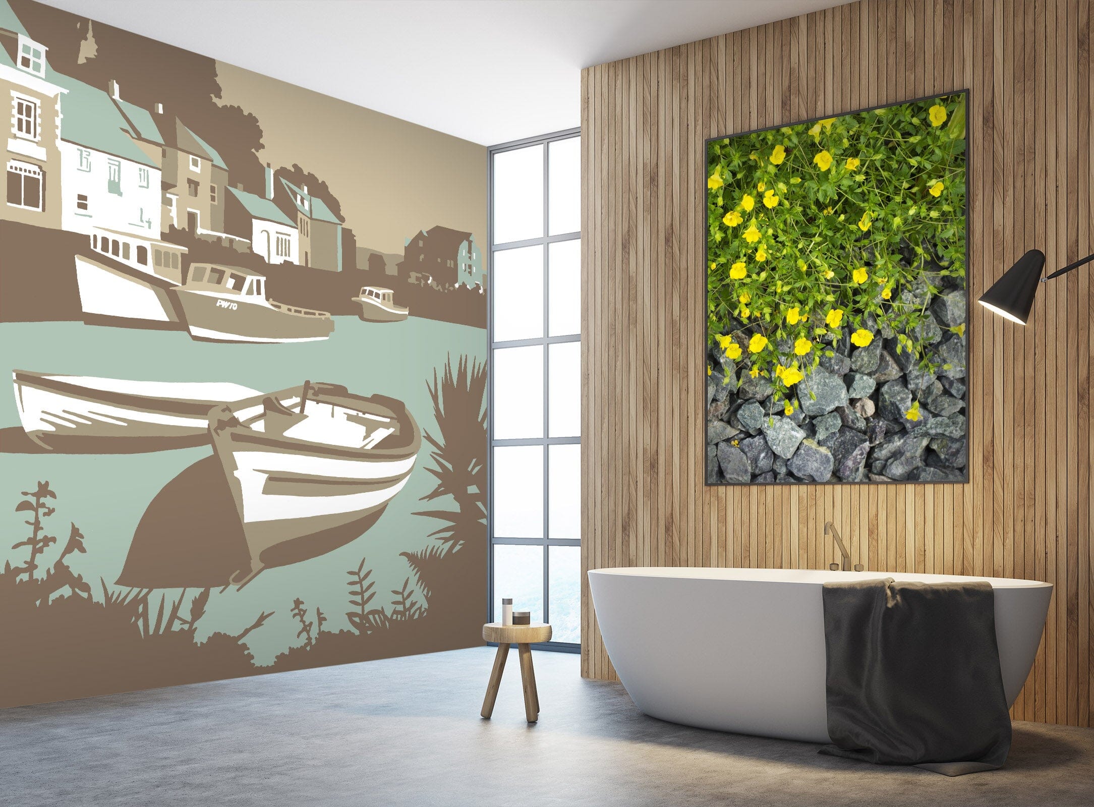 3D Padstow 1032 Steve Read Wall Mural Wall Murals Wallpaper AJ Wallpaper 2
