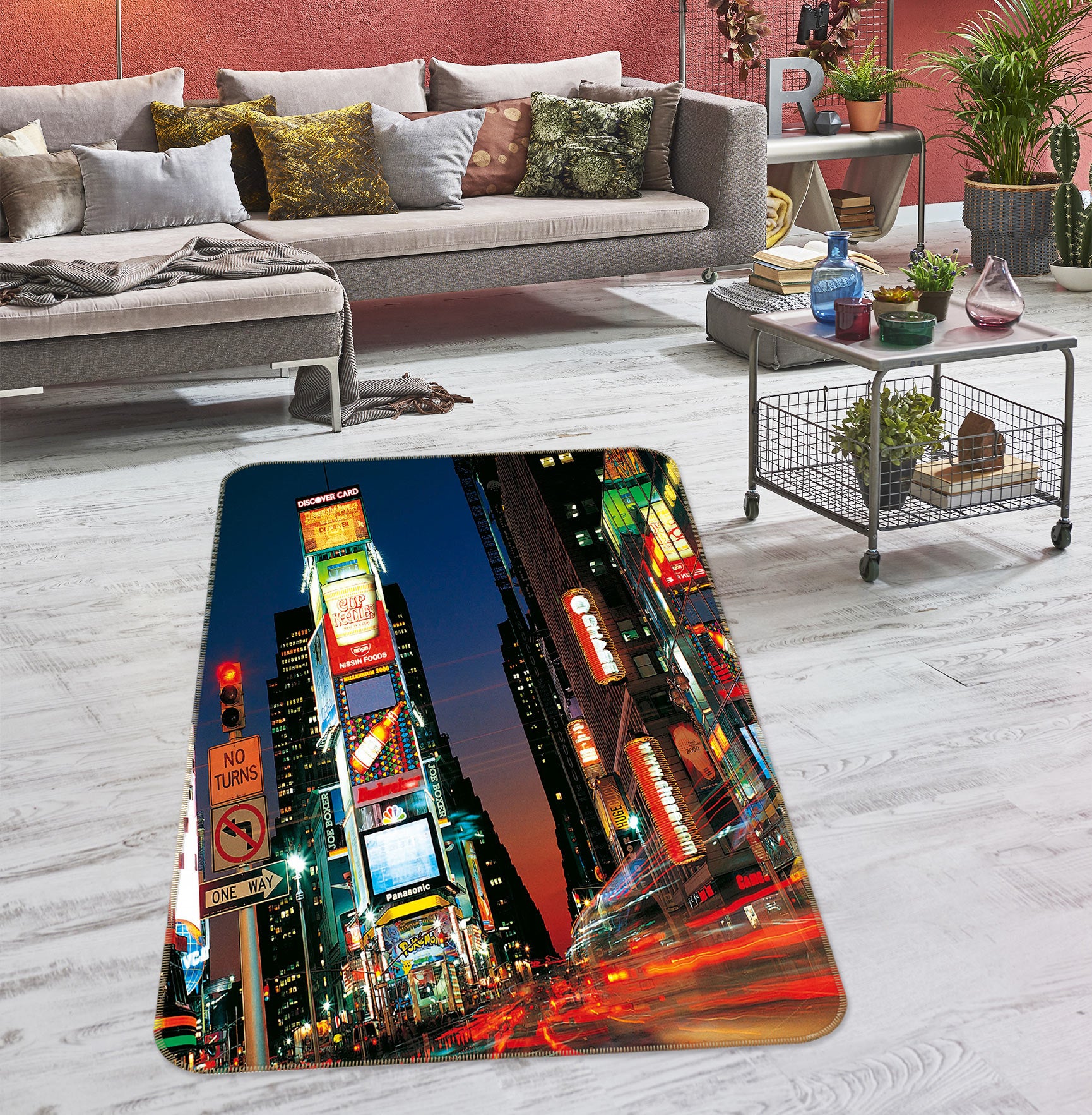 3D High-Rise Building 76054 Non Slip Rug Mat