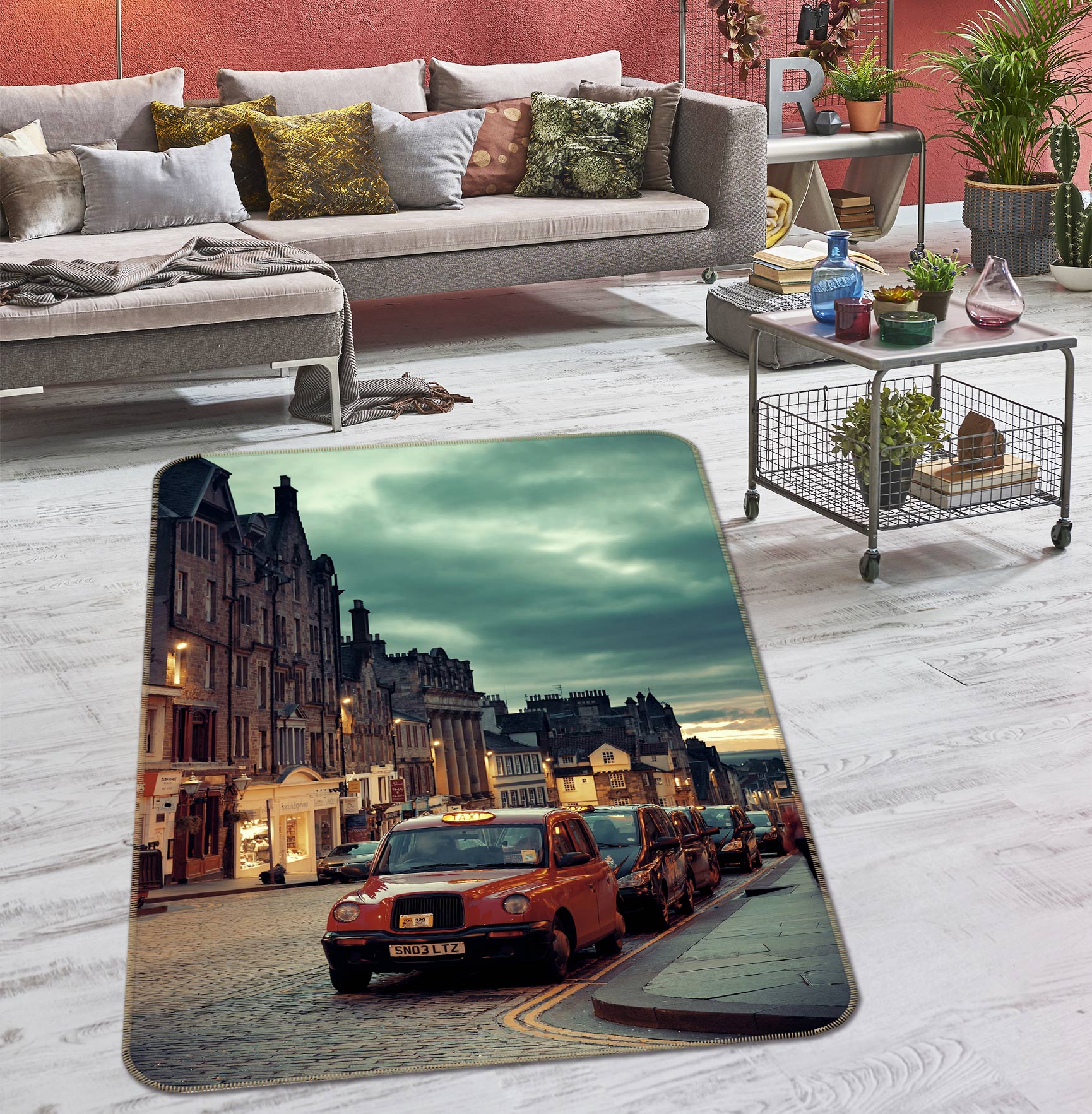 3D Building Car 68034 Vehicle Non Slip Rug Mat