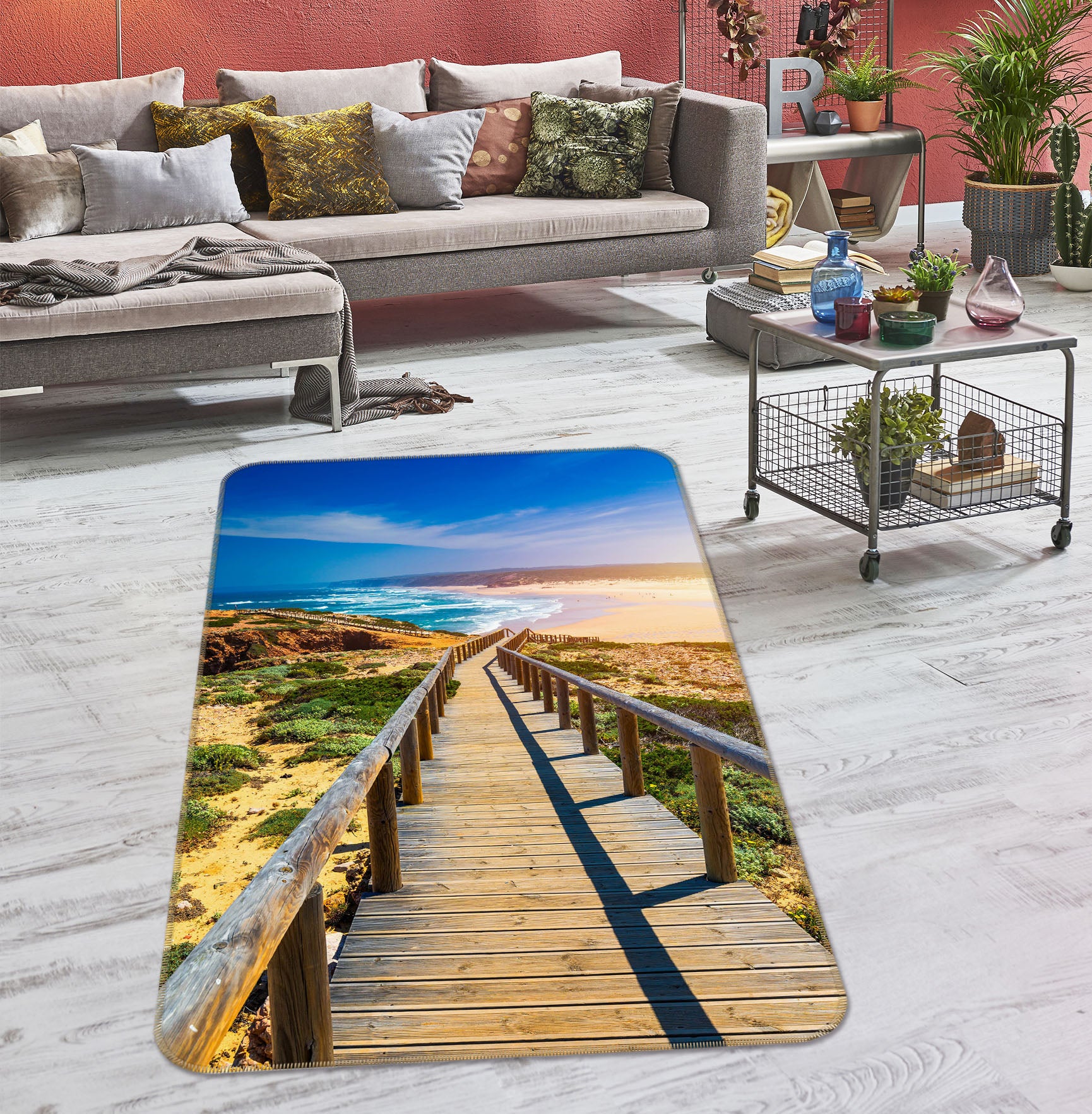 3D Bridge Gallery 26190 Non Slip Rug Mat