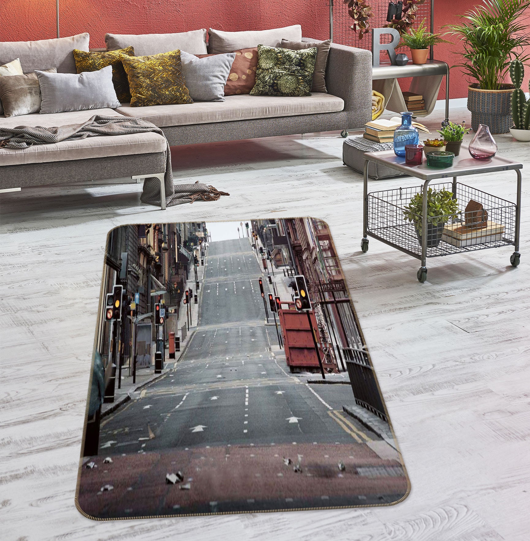 3D Road 76100 Non Slip Rug Mat
