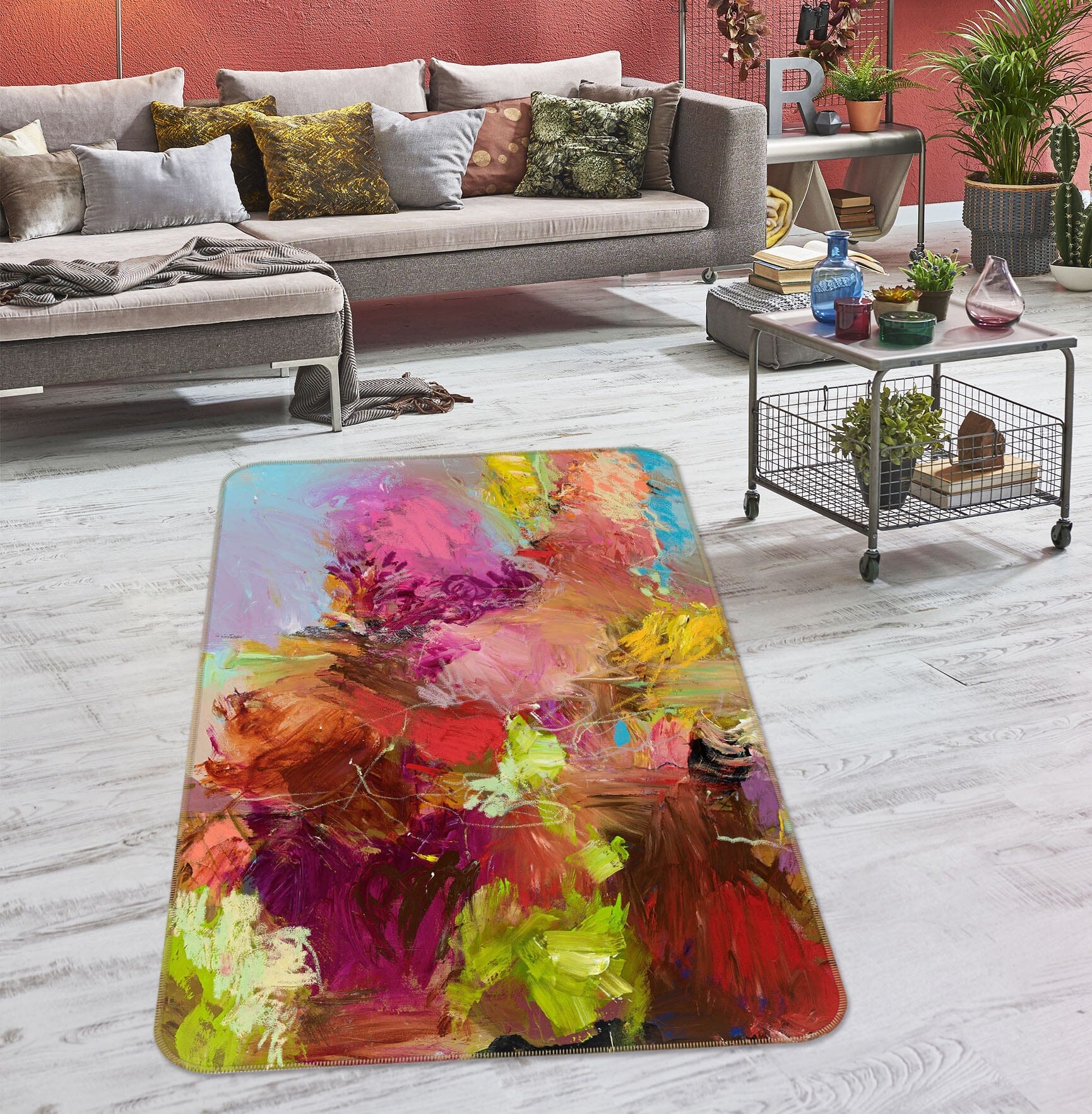 3D Color Smoke 1027 Allan P. Friedlander Rug Non Slip Rug Mat Mat AJ Creativity Home
