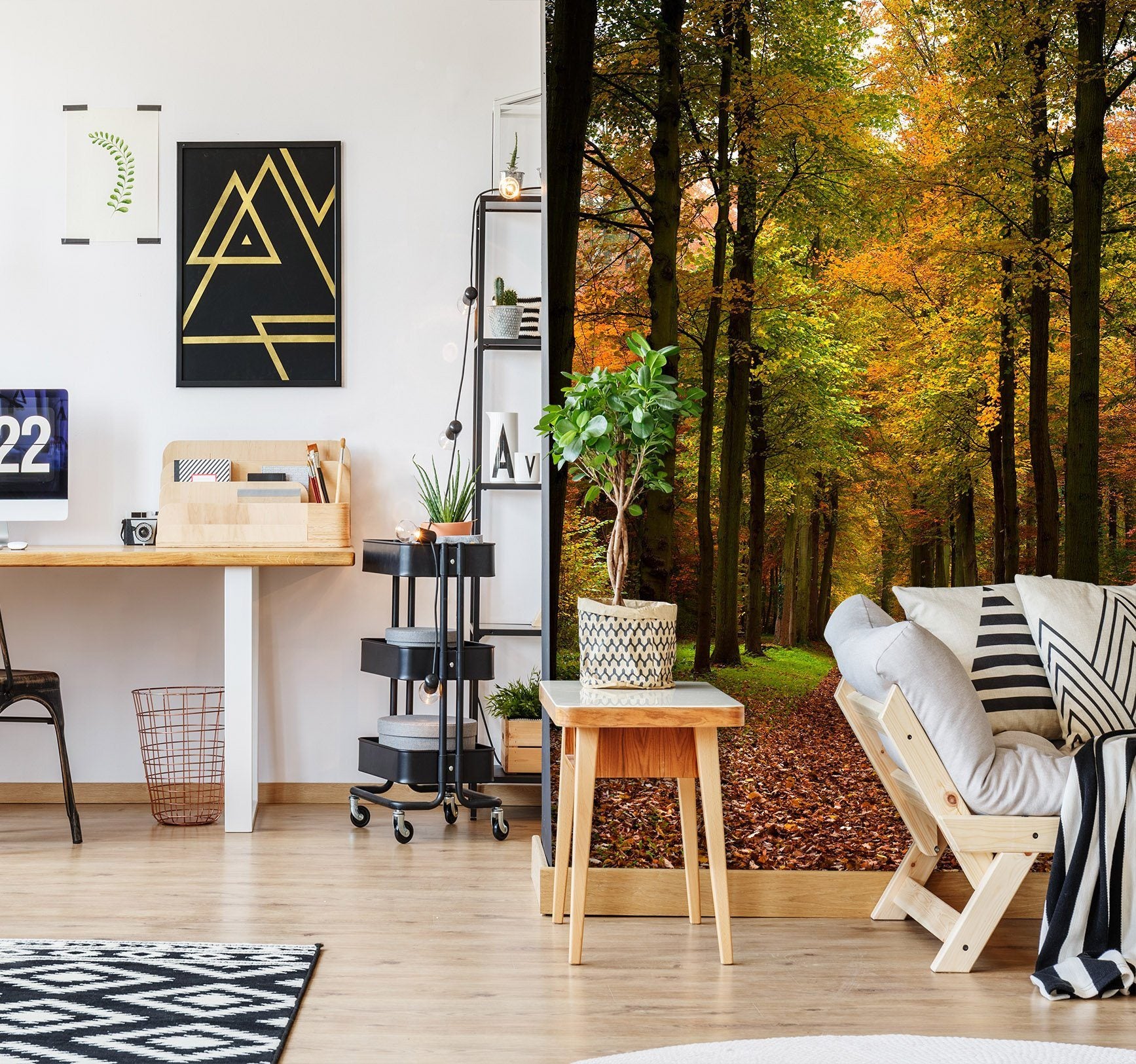 3D Autumn Landscape 1552 Wall Murals Wallpaper AJ Wallpaper 2