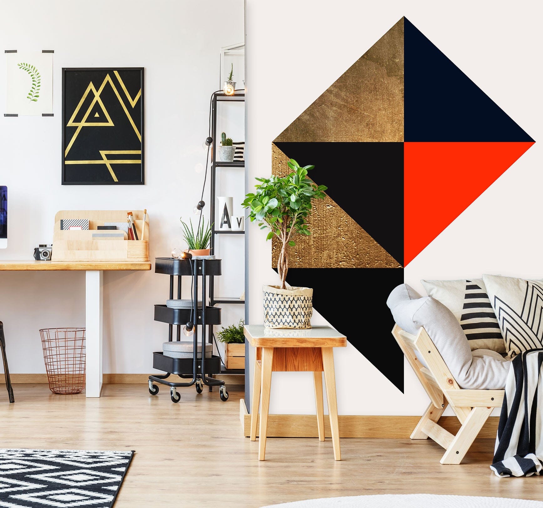 3D Colored Triangle 1530 Boris Draschoff Wall Mural Wall Murals Wallpaper AJ Wallpaper 2