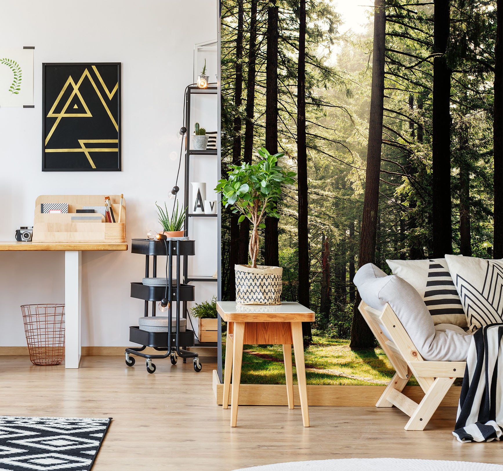 3D Forest 58105 Wall Murals