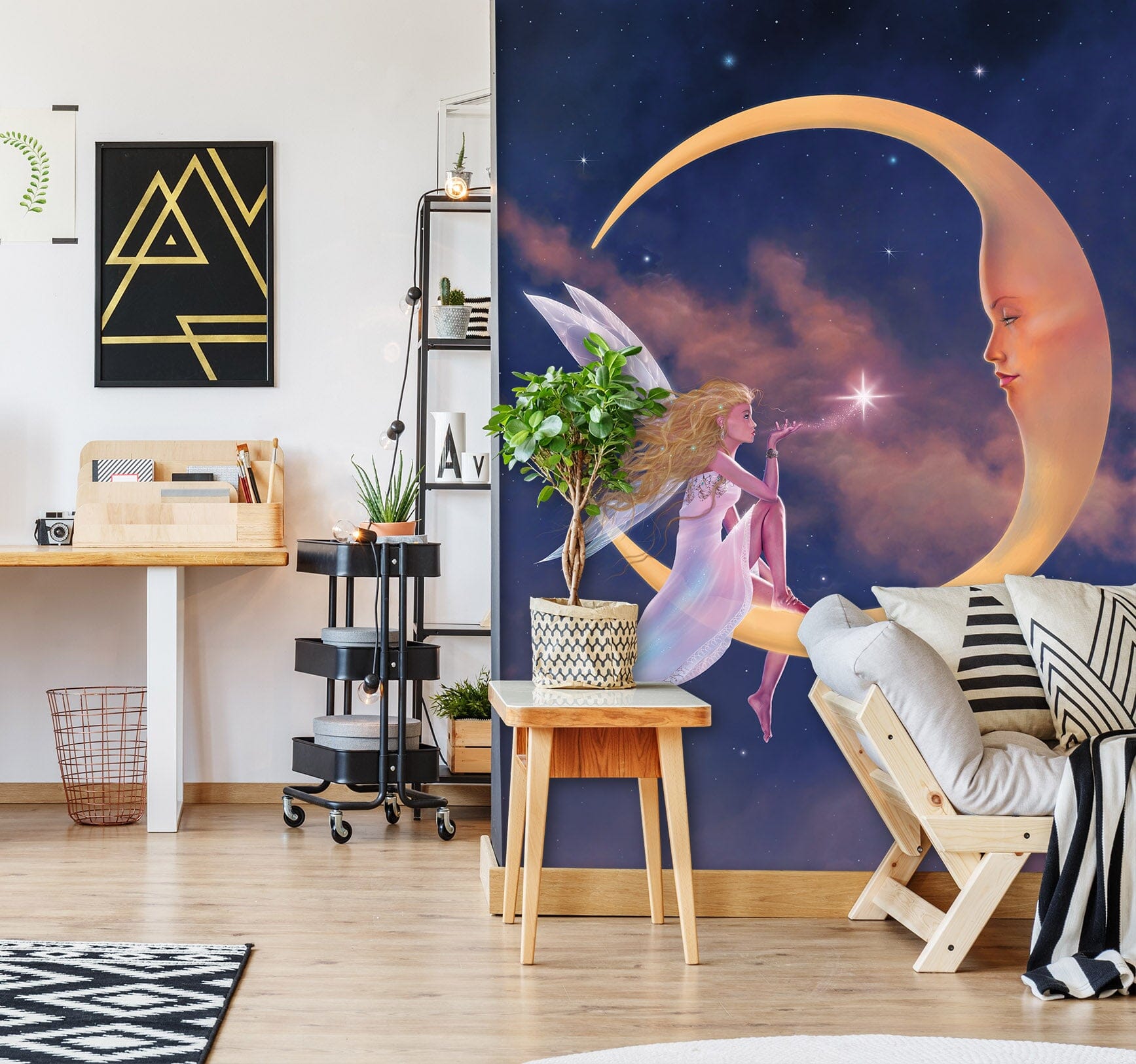 3D Star Kiss 1553 Wall Murals Exclusive Designer Vincent Wallpaper AJ Wallpaper 2