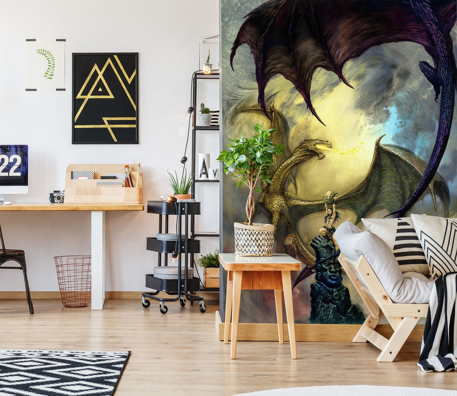 3D Statue Dragon Egg 7150 Ciruelo Wall Mural Wall Murals