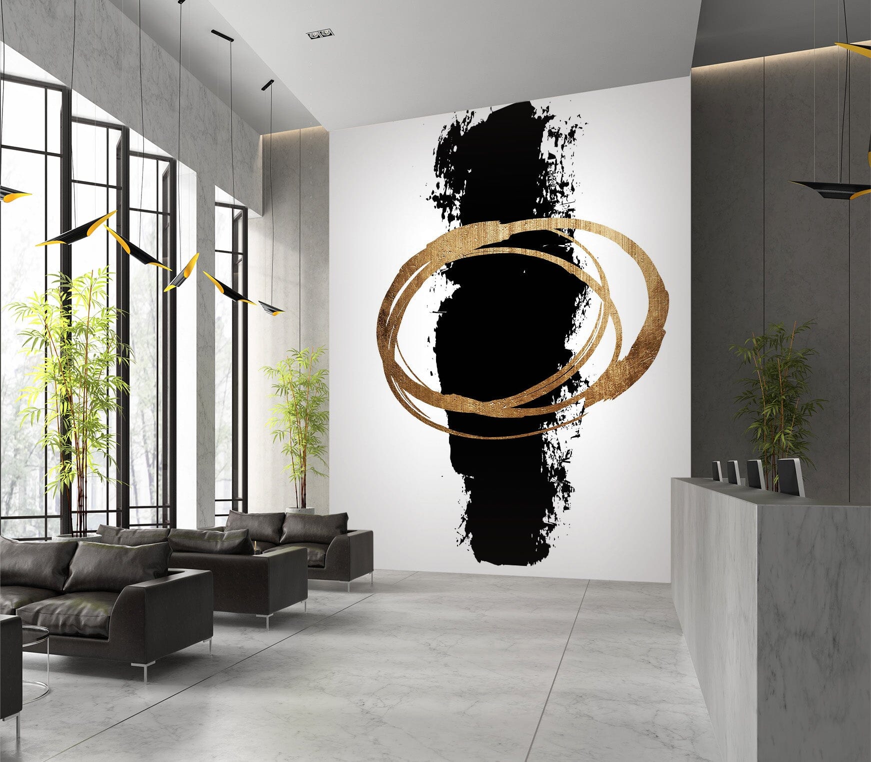 3D Abstract Black 1426 Boris Draschoff Wall Mural Wall Murals Wallpaper AJ Wallpaper 2