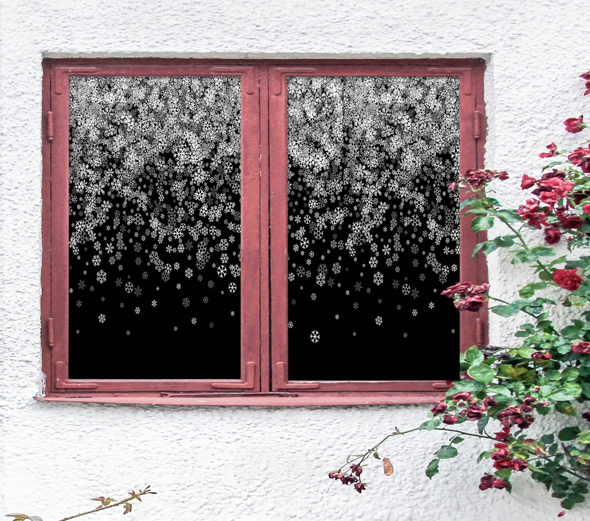 3D Beautiful Snowflake 352 Window Film Print Sticker Cling Stained Glass UV Block