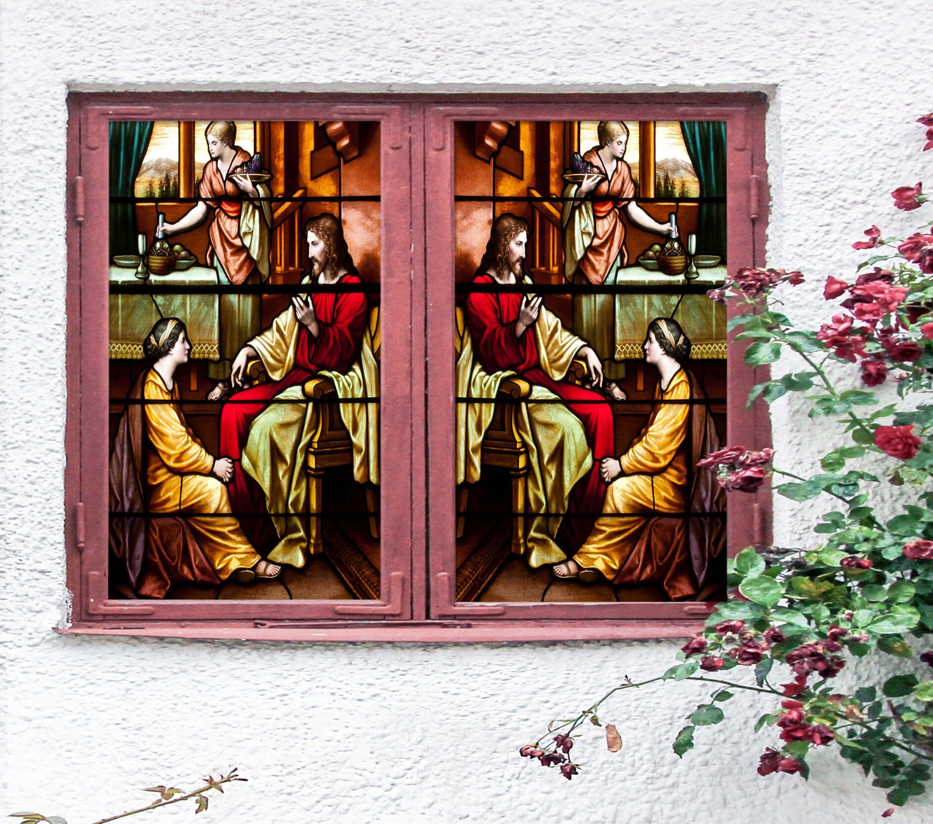 3D Royal Family 123 Window Film Print Sticker Cling Stained Glass UV Block Wallpaper AJ Wallpaper 2