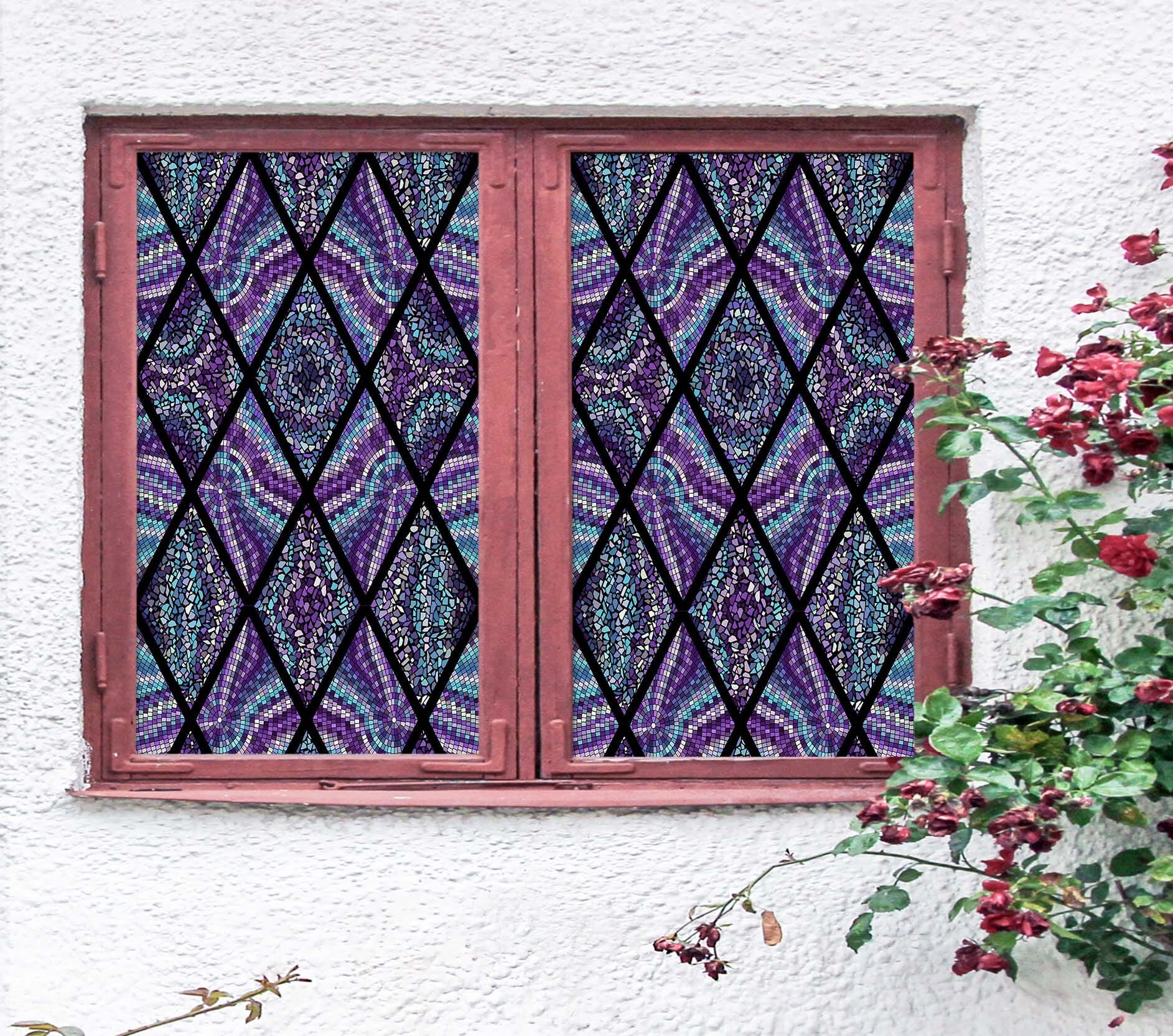 3D Graphic Fragmentation 375 Window Film Print Sticker Cling Stained Glass UV Block Wallpaper AJ Wallpaper 2