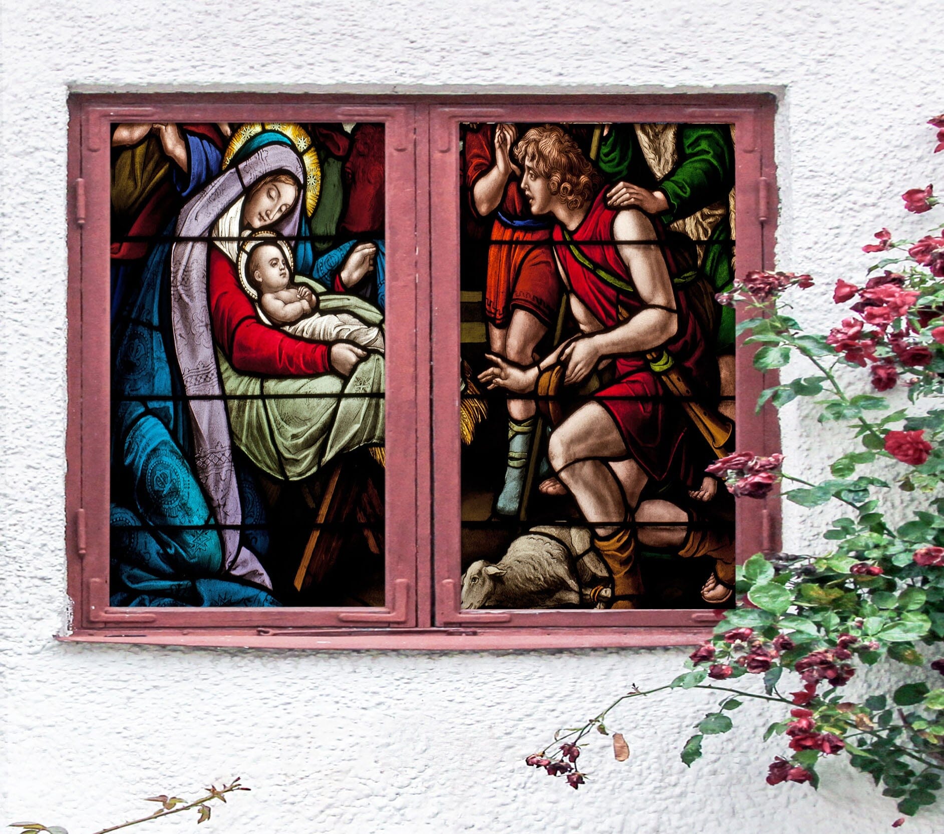 3D Christian Baby 284 Window Film Print Sticker Cling Stained Glass UV Block Wallpaper AJ Wallpaper 2