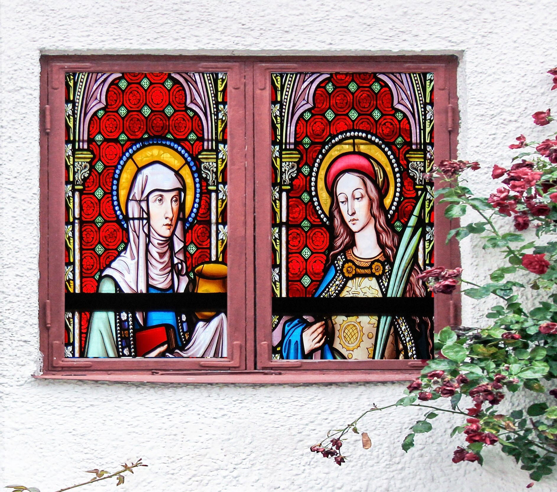 3D Believer Religion 367 Window Film Print Sticker Cling Stained Glass UV Block Wallpaper AJ Wallpaper 2