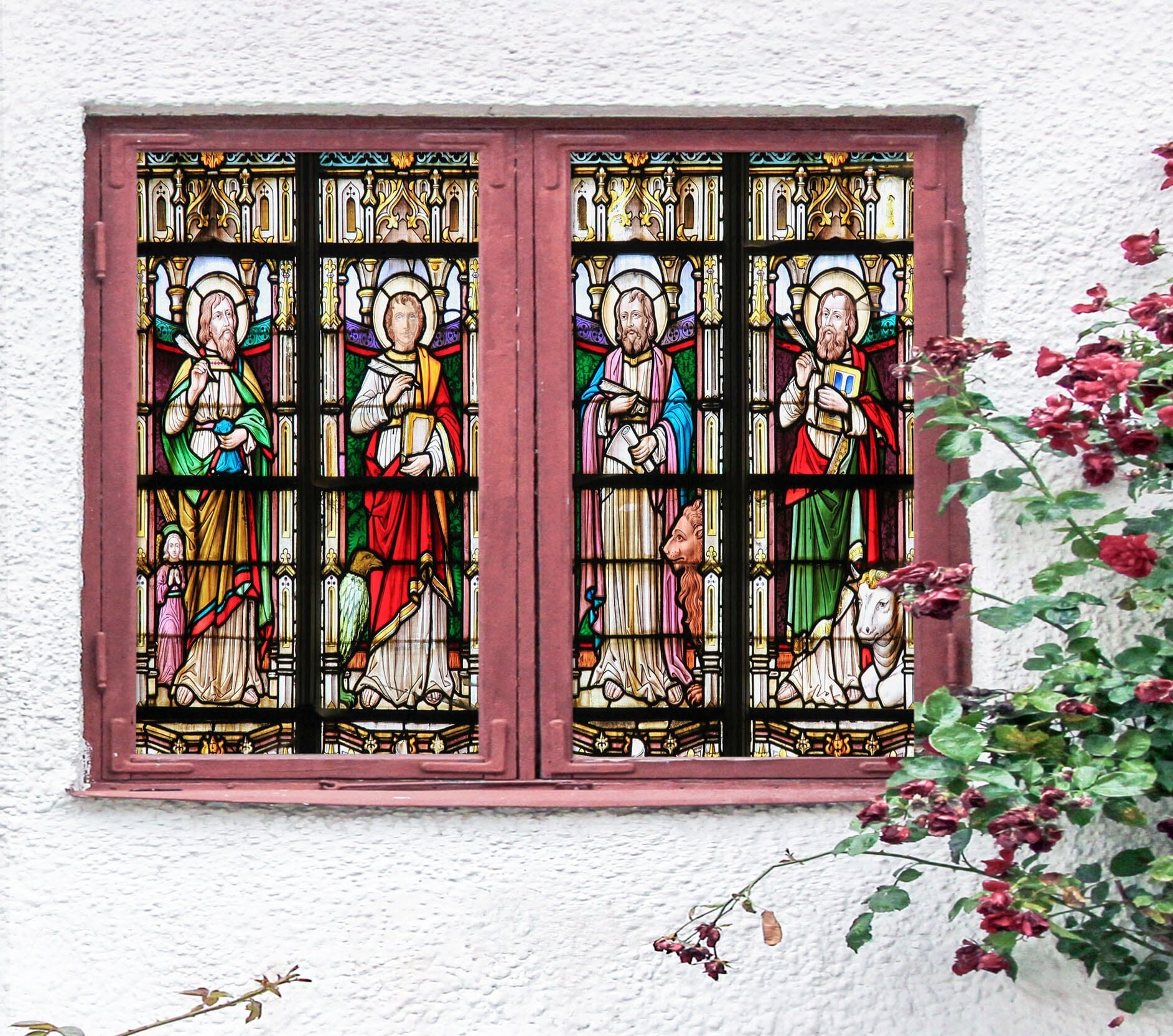 3D Religious Book 143 Window Film Print Sticker Cling Stained Glass UV Block Wallpaper AJ Wallpaper 2