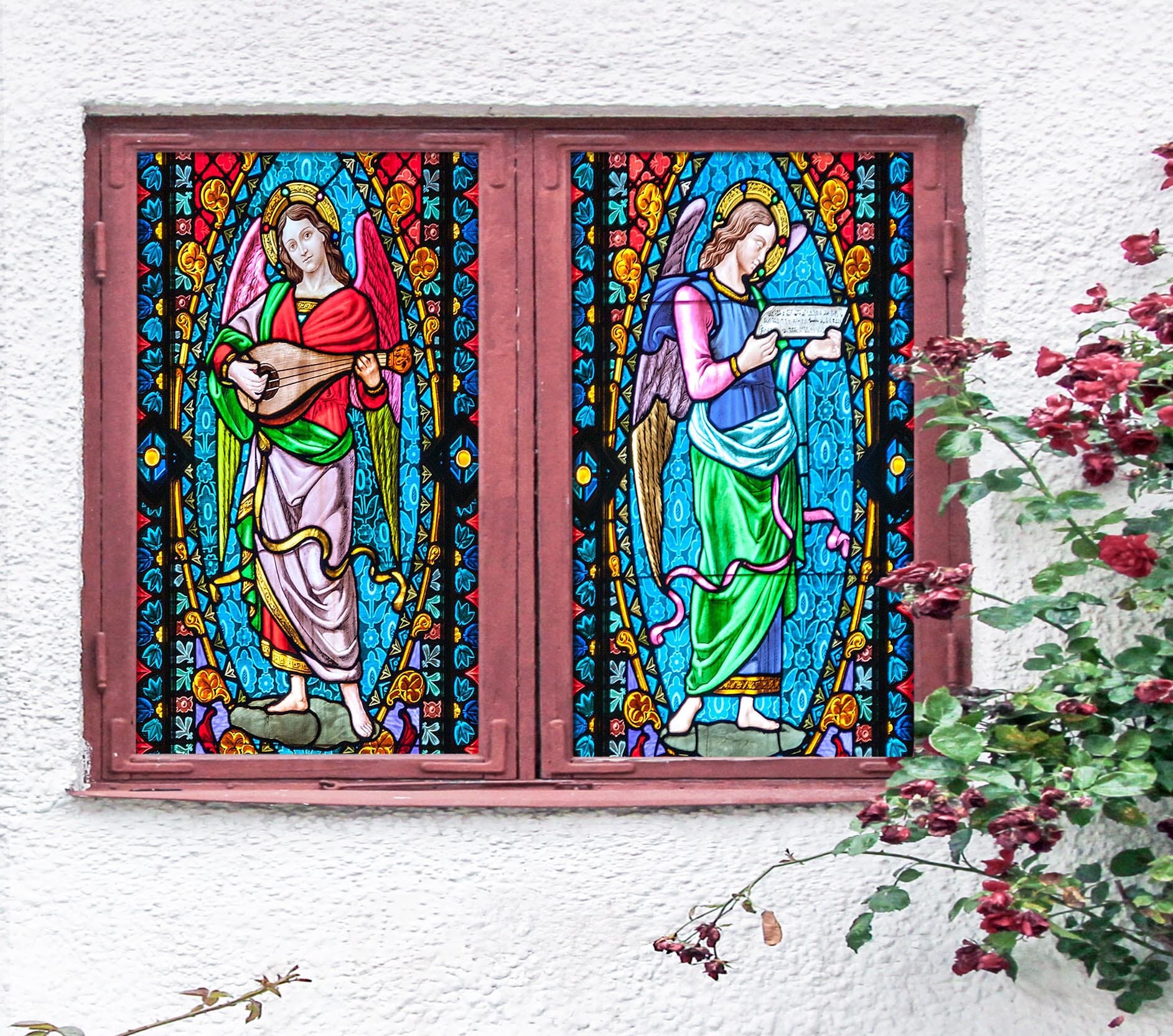 3D Church Music 294 Window Film Print Sticker Cling Stained Glass UV Block Wallpaper AJ Wallpaper 2