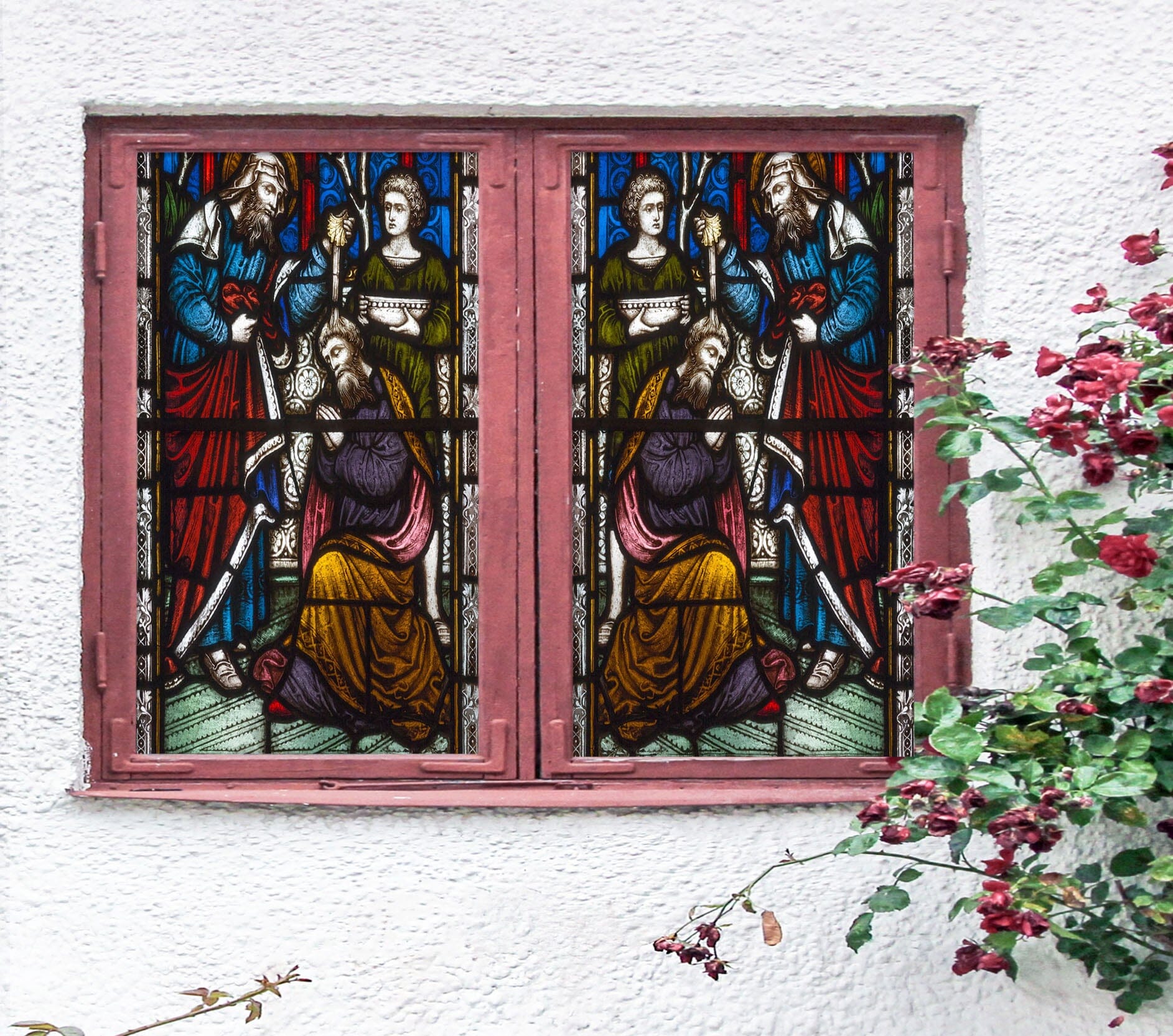 3D Believer Faith 189 Window Film Print Sticker Cling Stained Glass UV Block Wallpaper AJ Wallpaper 2