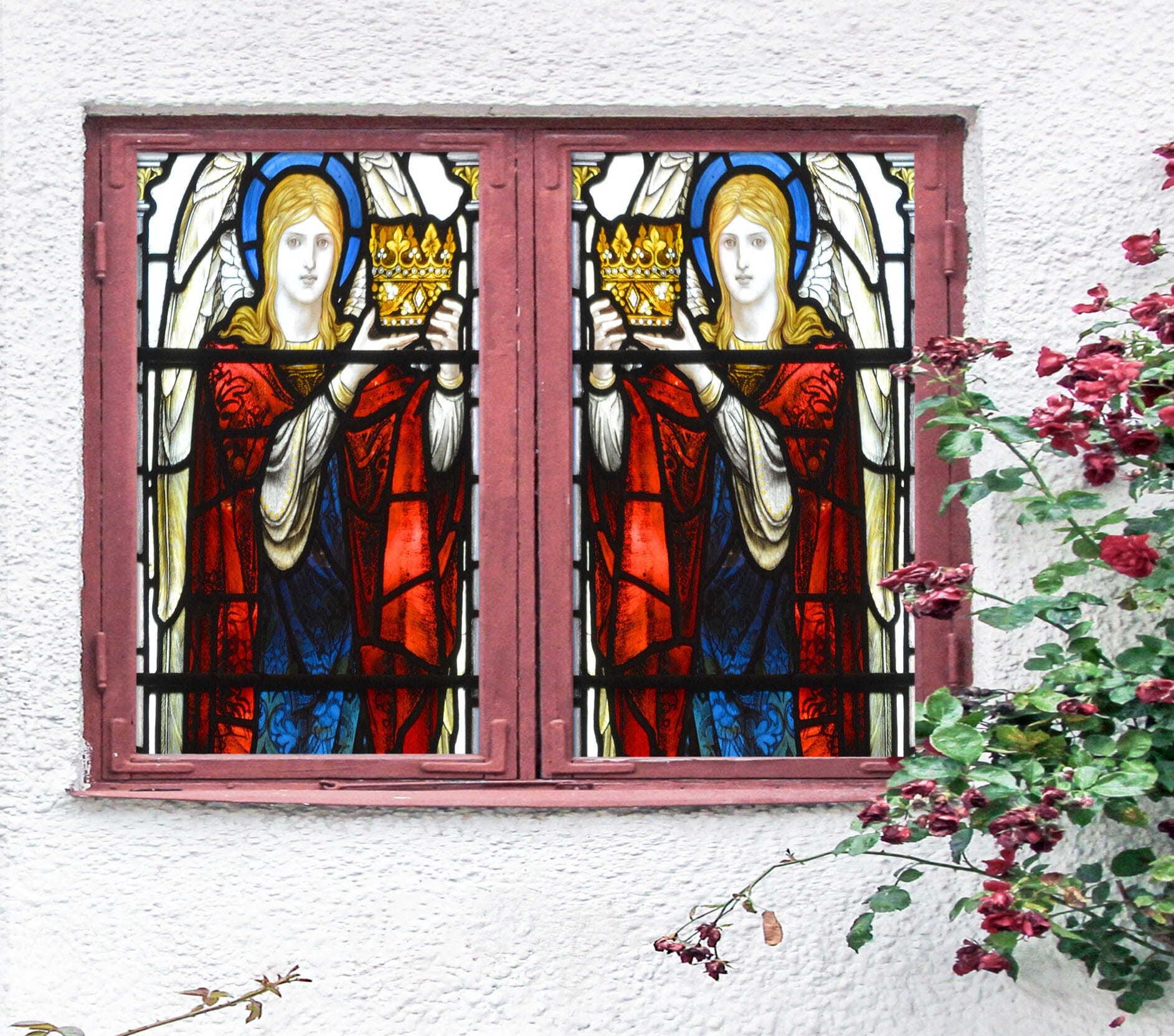 3D Prince Crown 165 Window Film Print Sticker Cling Stained Glass UV Block Wallpaper AJ Wallpaper 2