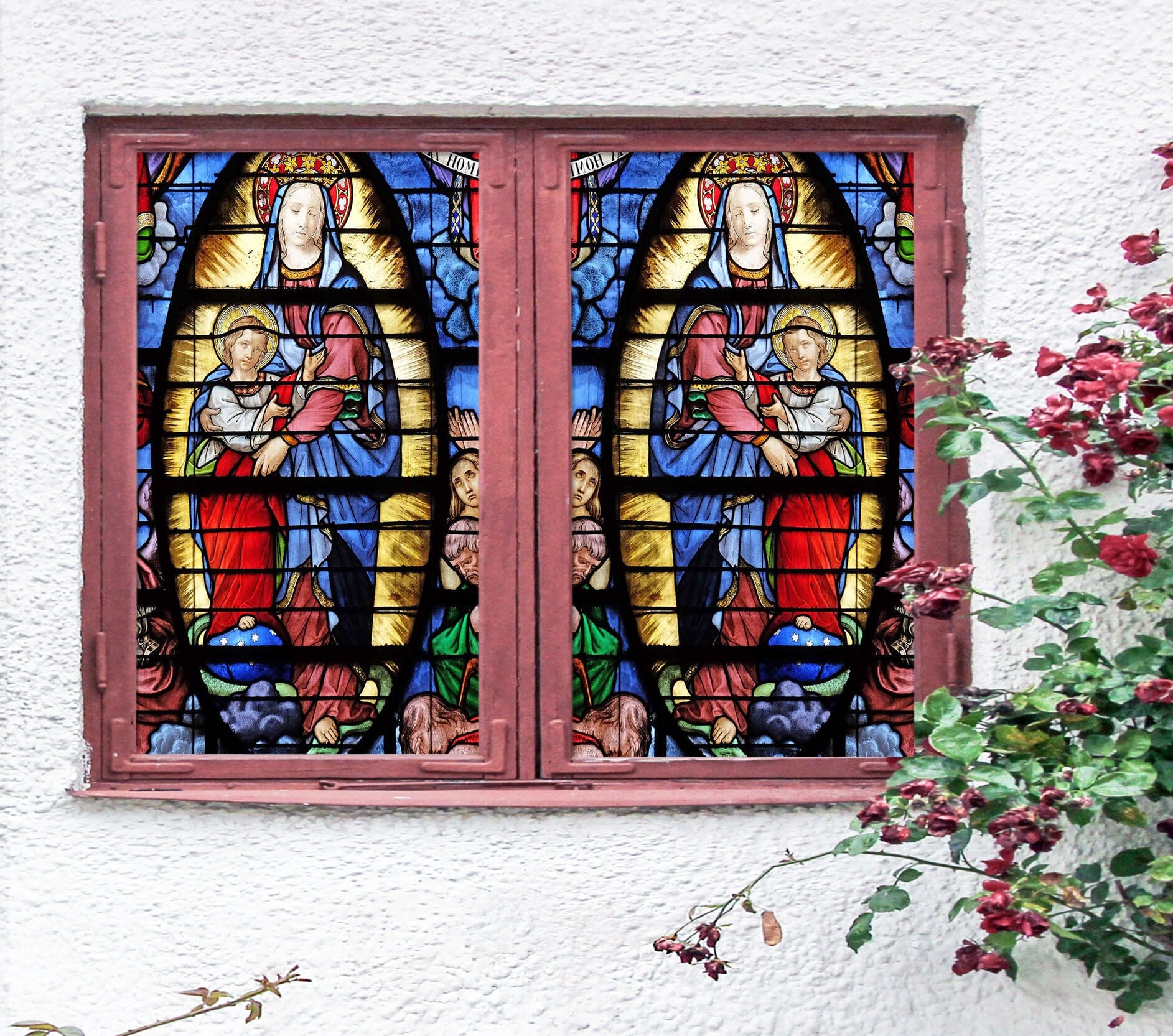 3D Religious Nun 205 Window Film Print Sticker Cling Stained Glass UV Block Wallpaper AJ Wallpaper 2