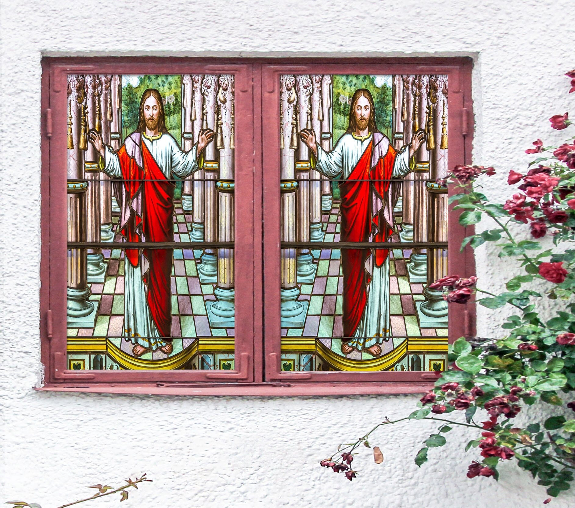 3D Religious Church 154 Window Film Print Sticker Cling Stained Glass UV Block Wallpaper AJ Wallpaper 2