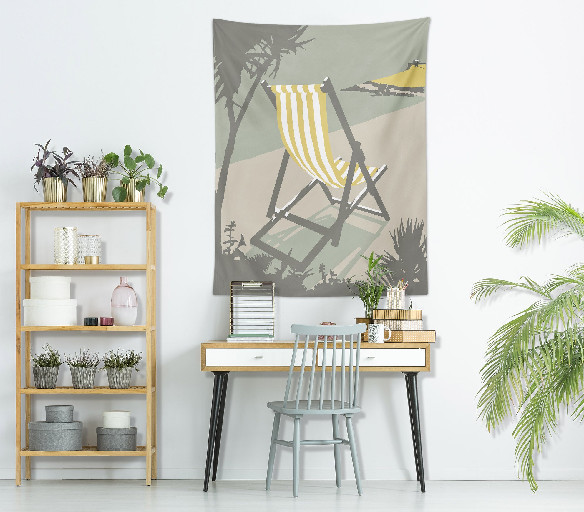 3D Yellow Chair 5388 Steve Read Tapestry Hanging Cloth Hang