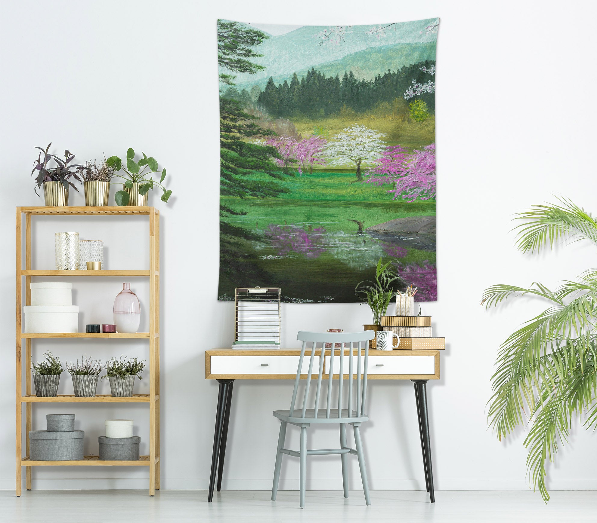 3D Forest Flowers Trees 5295 Marina Zotova Tapestry Hanging Cloth Hang