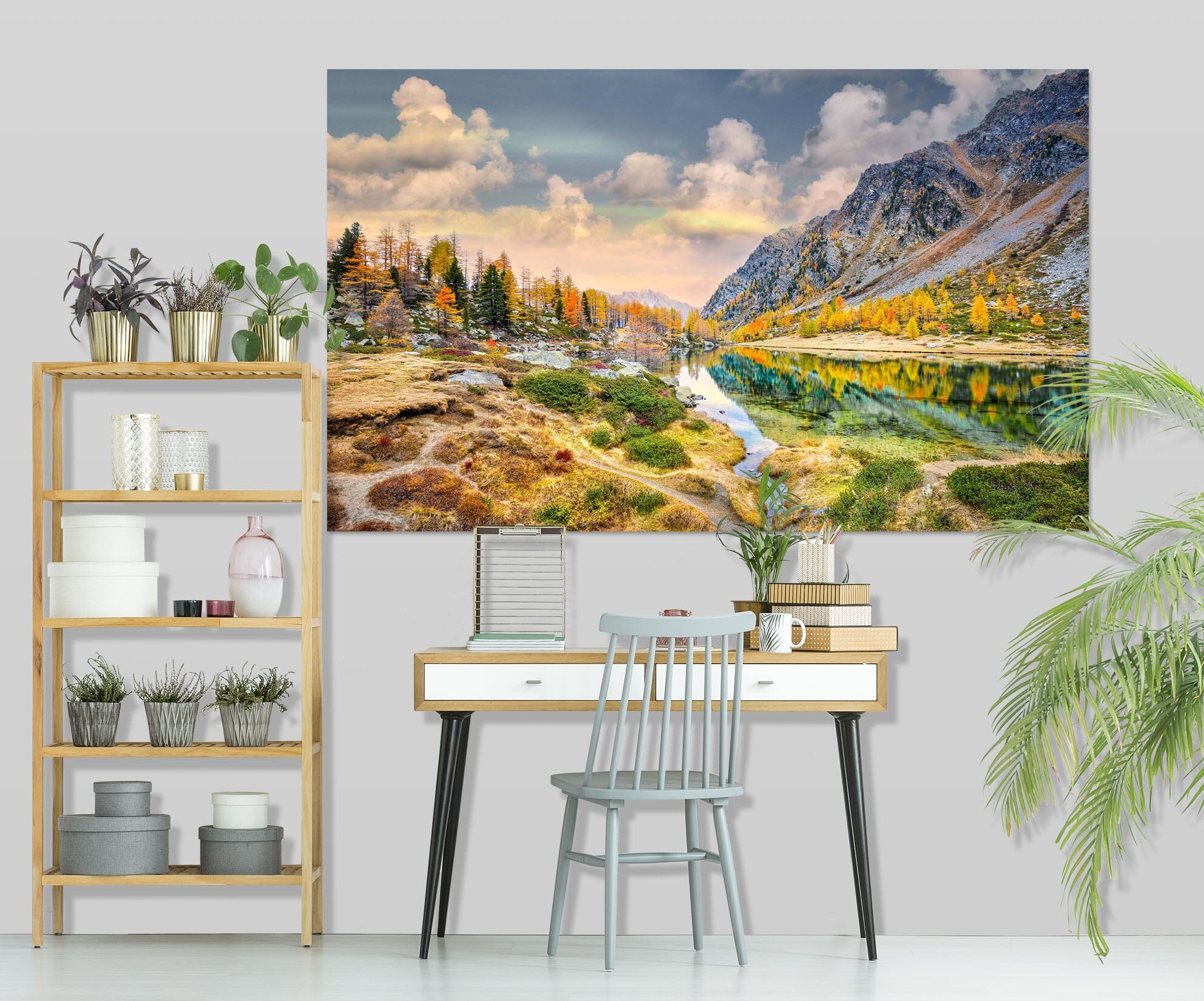 3D Forest Lake 108 Marco Carmassi Wall Sticker Wallpaper AJ Wallpaper 2