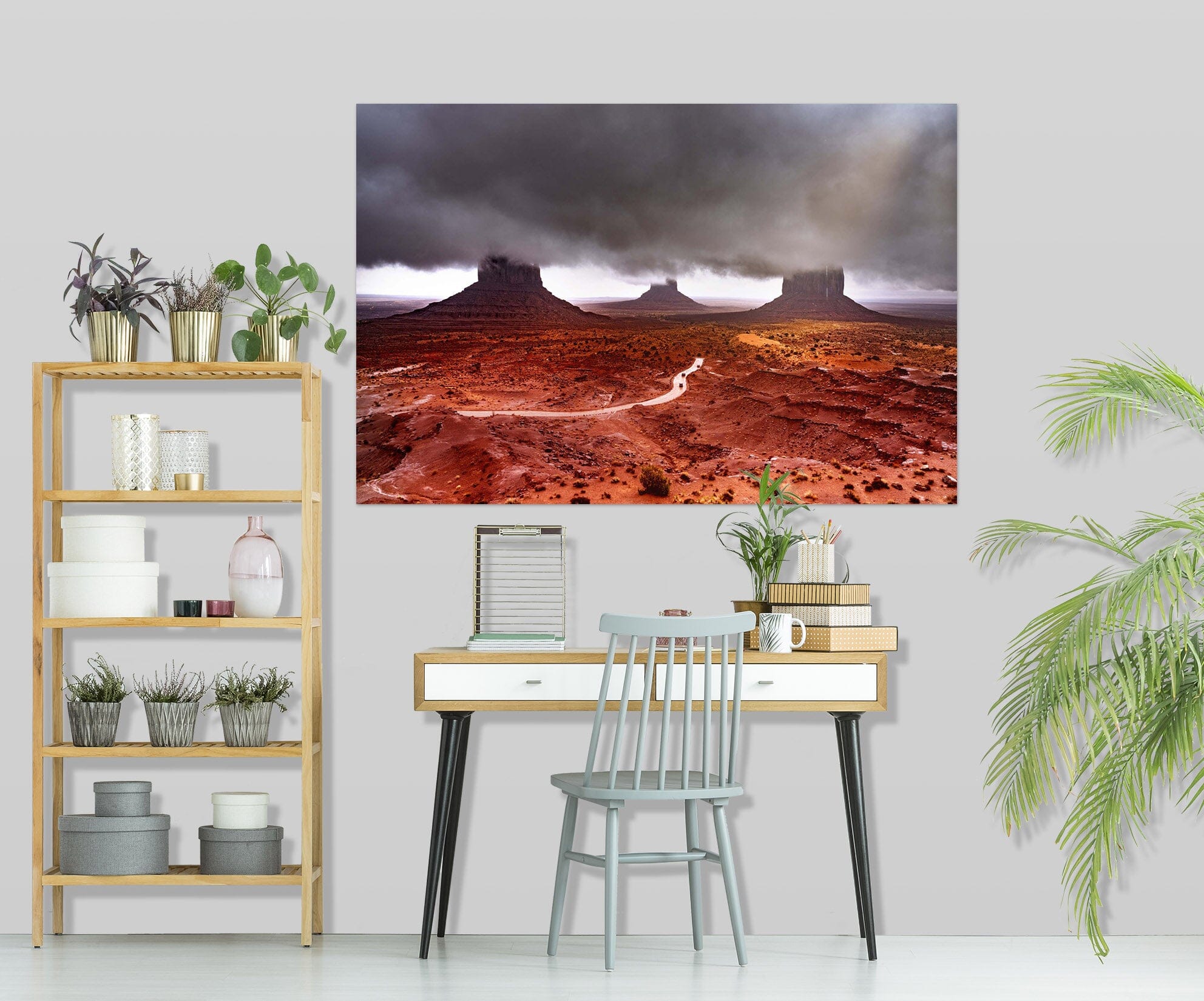 3D Red Valley 184 Marco Carmassi Wall Sticker Wallpaper AJ Wallpaper 2