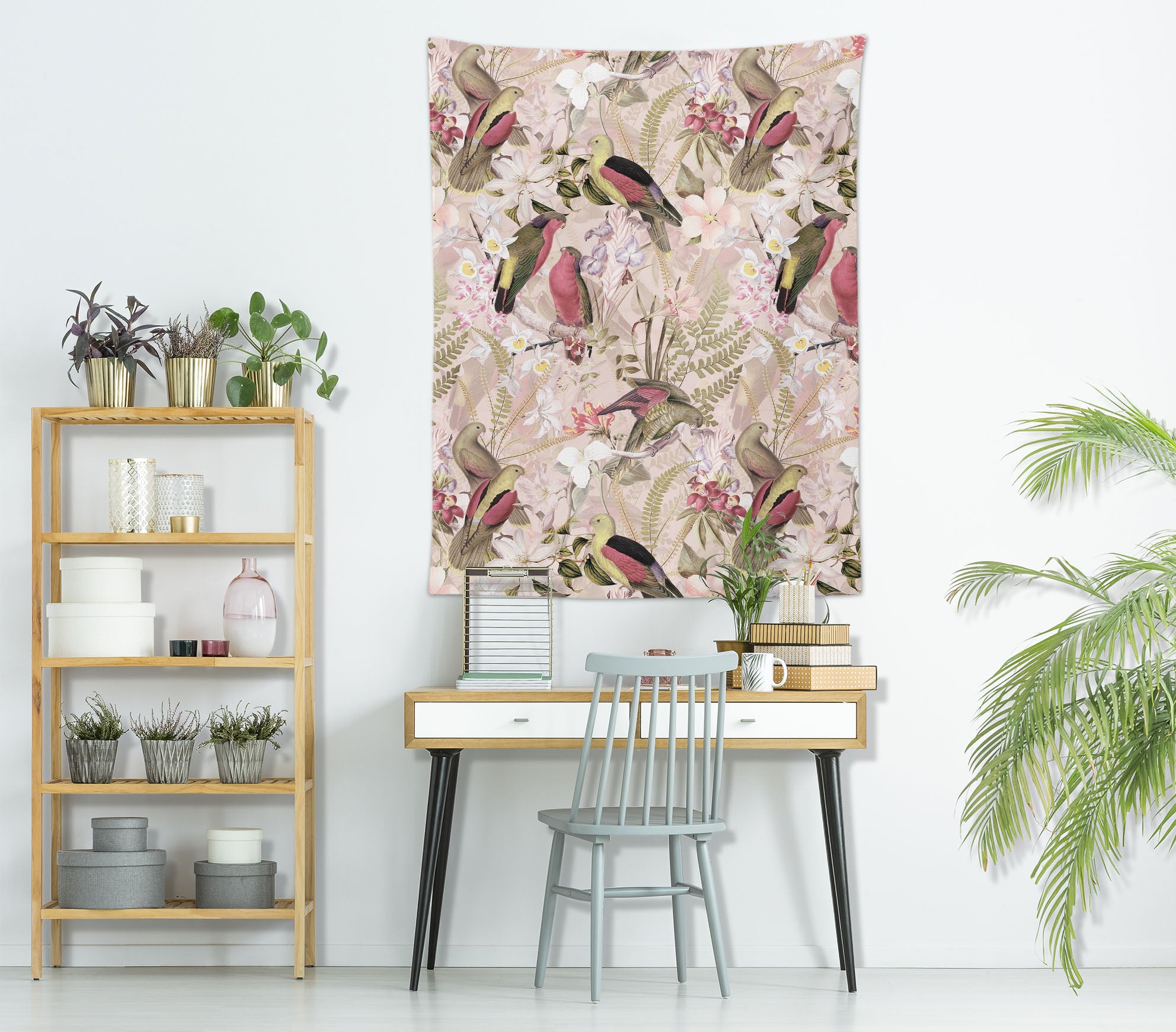 3D Red Bird 5368 Uta Naumann Tapestry Hanging Cloth Hang