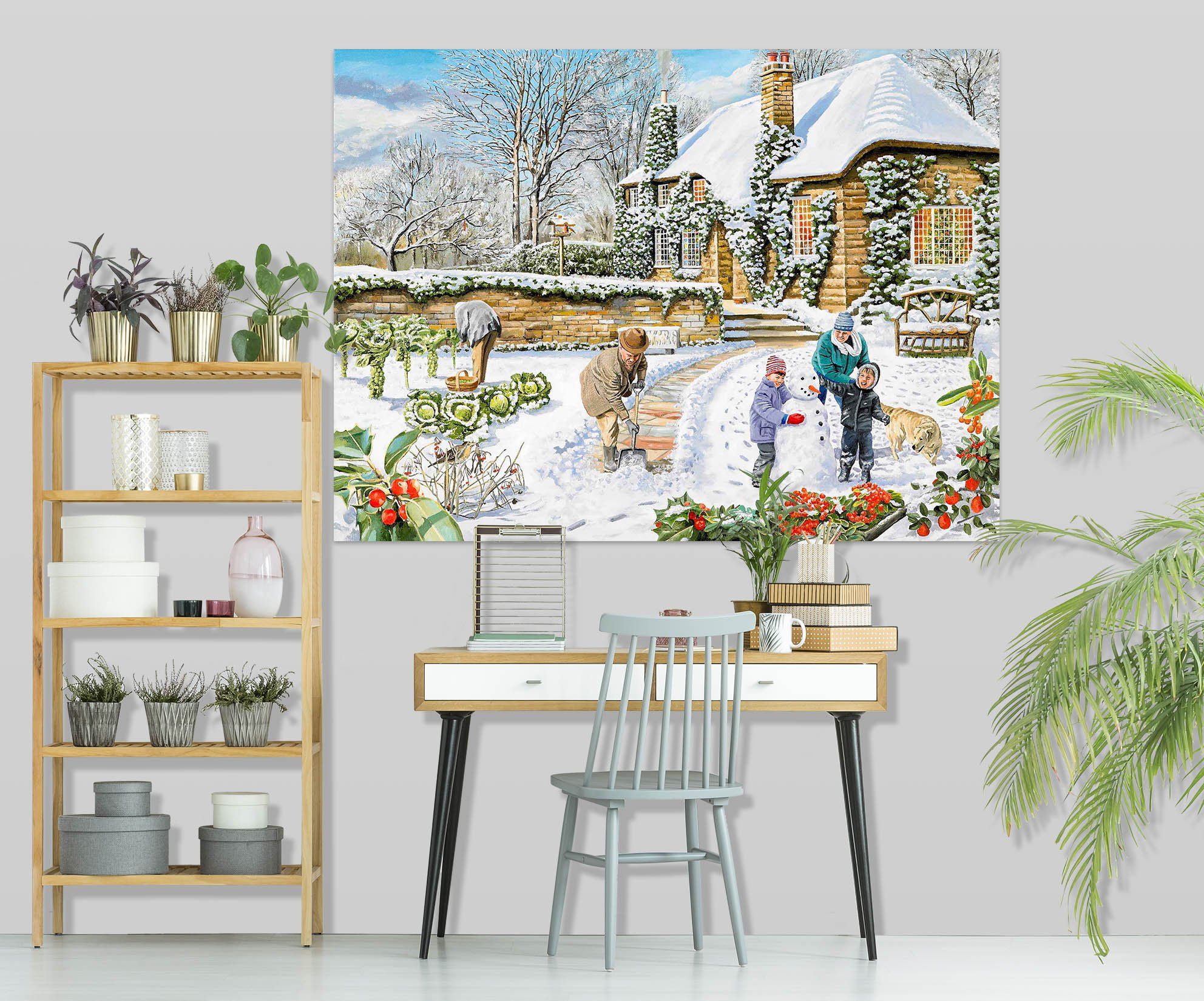 3D A Winter Garden 013 Trevor Mitchell Wall Sticker Wallpaper AJ Wallpaper 2