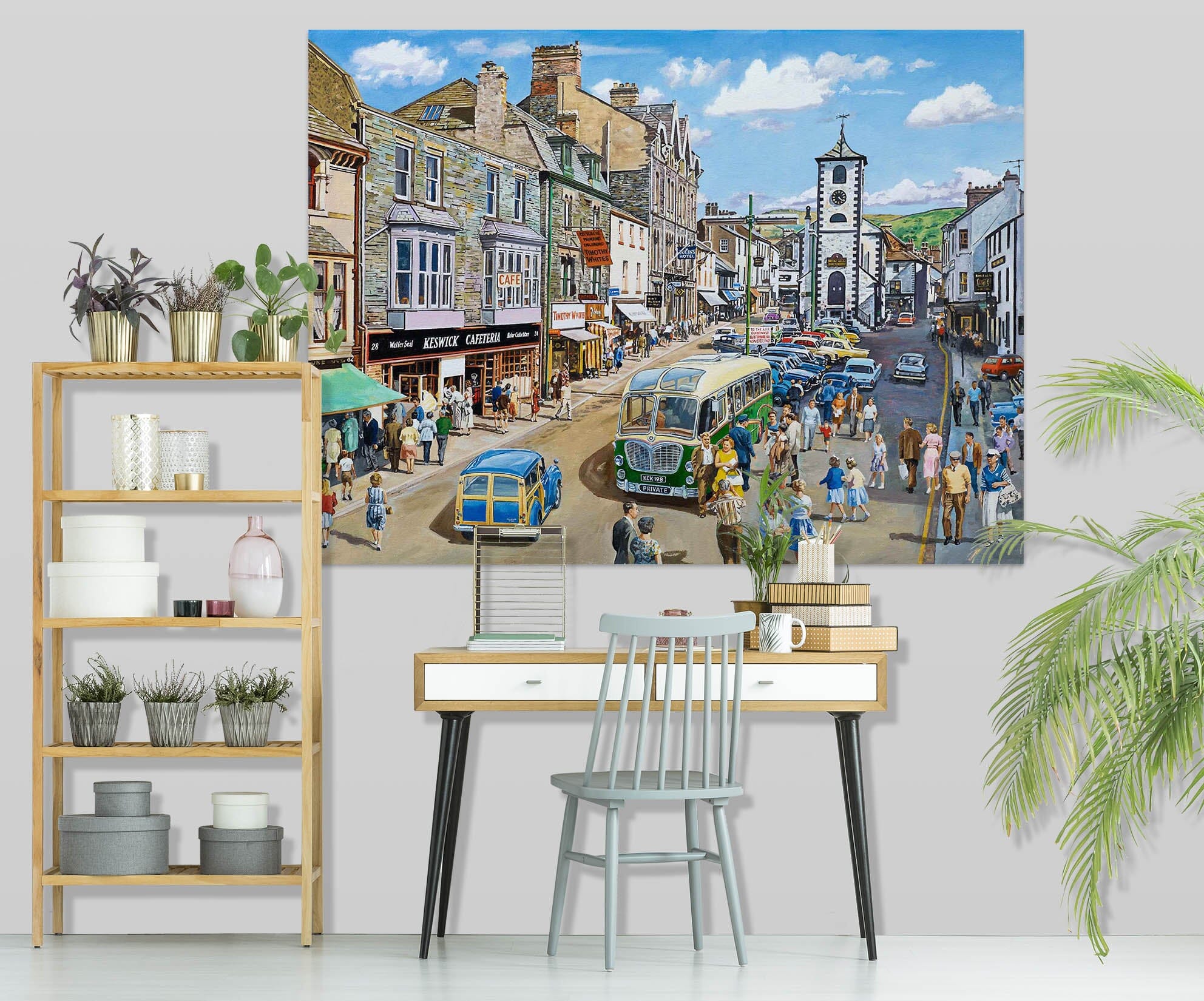 3D Lively Street 043 Trevor Mitchell Wall Sticker Wallpaper AJ Wallpaper 2