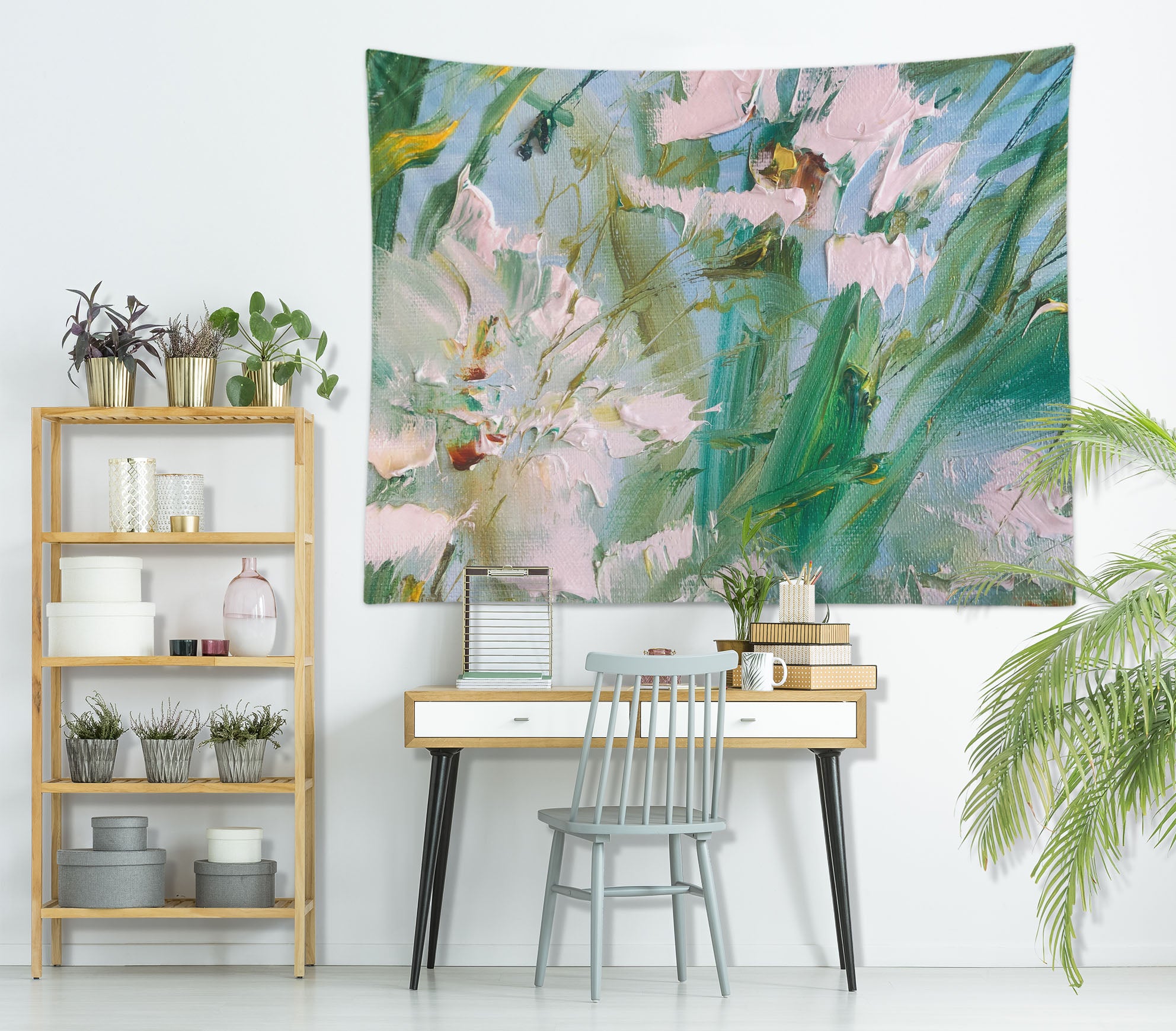 3D Green Leaves 3681 Skromova Marina Tapestry Hanging Cloth Hang