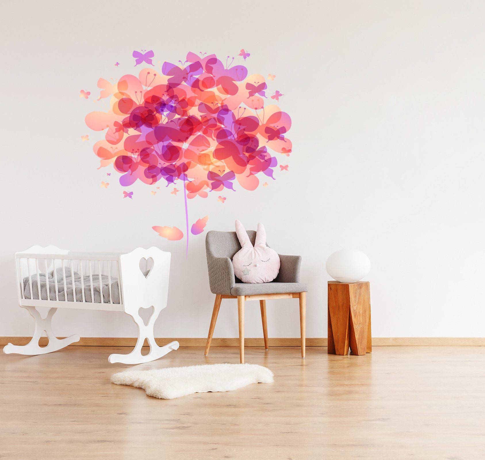 3D Transparent Red Butterfly 140 Wall Stickers Wallpaper AJ Wallpaper