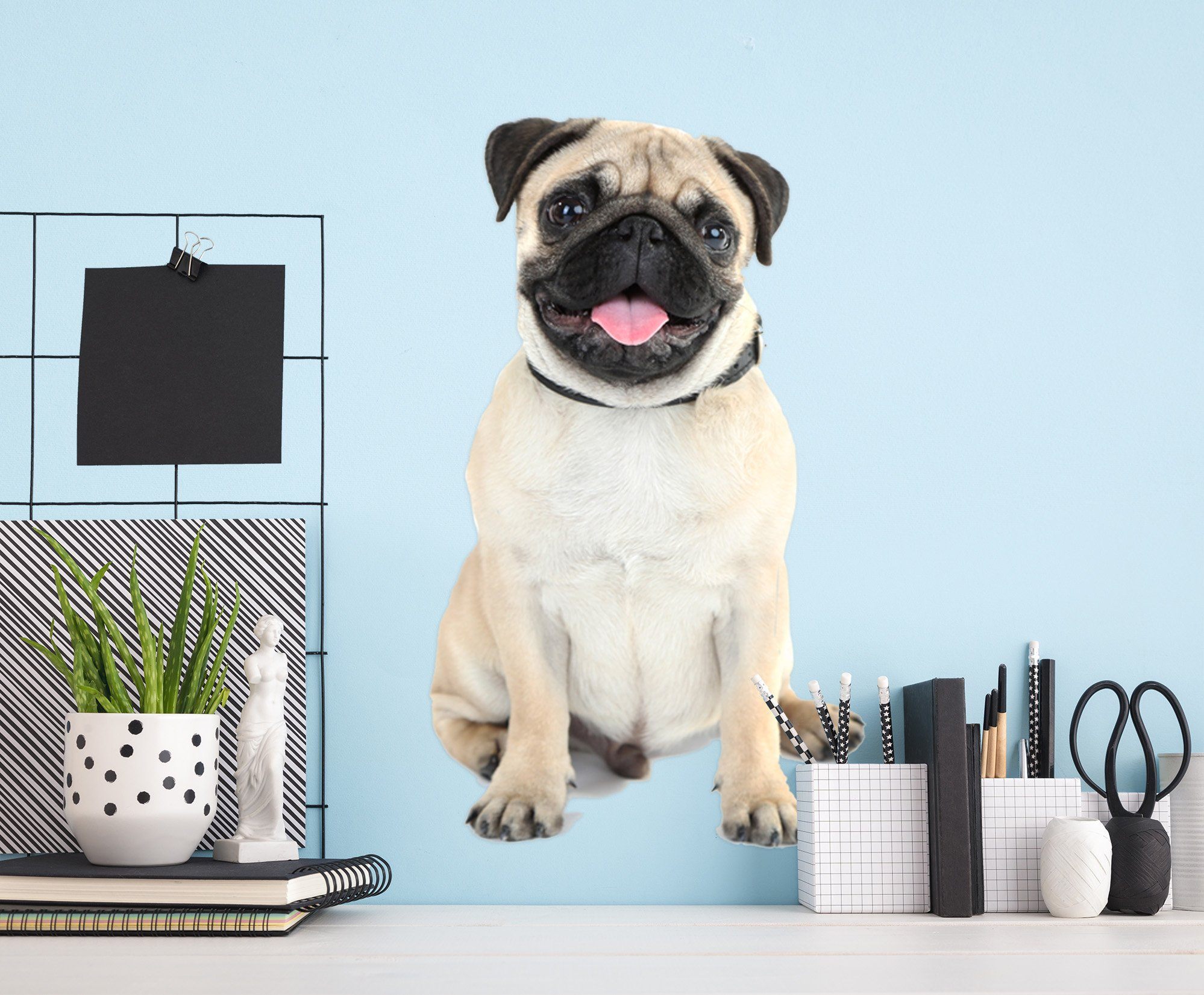 3D Dog Silly 152 Animals Wall Stickers Wallpaper AJ Wallpaper