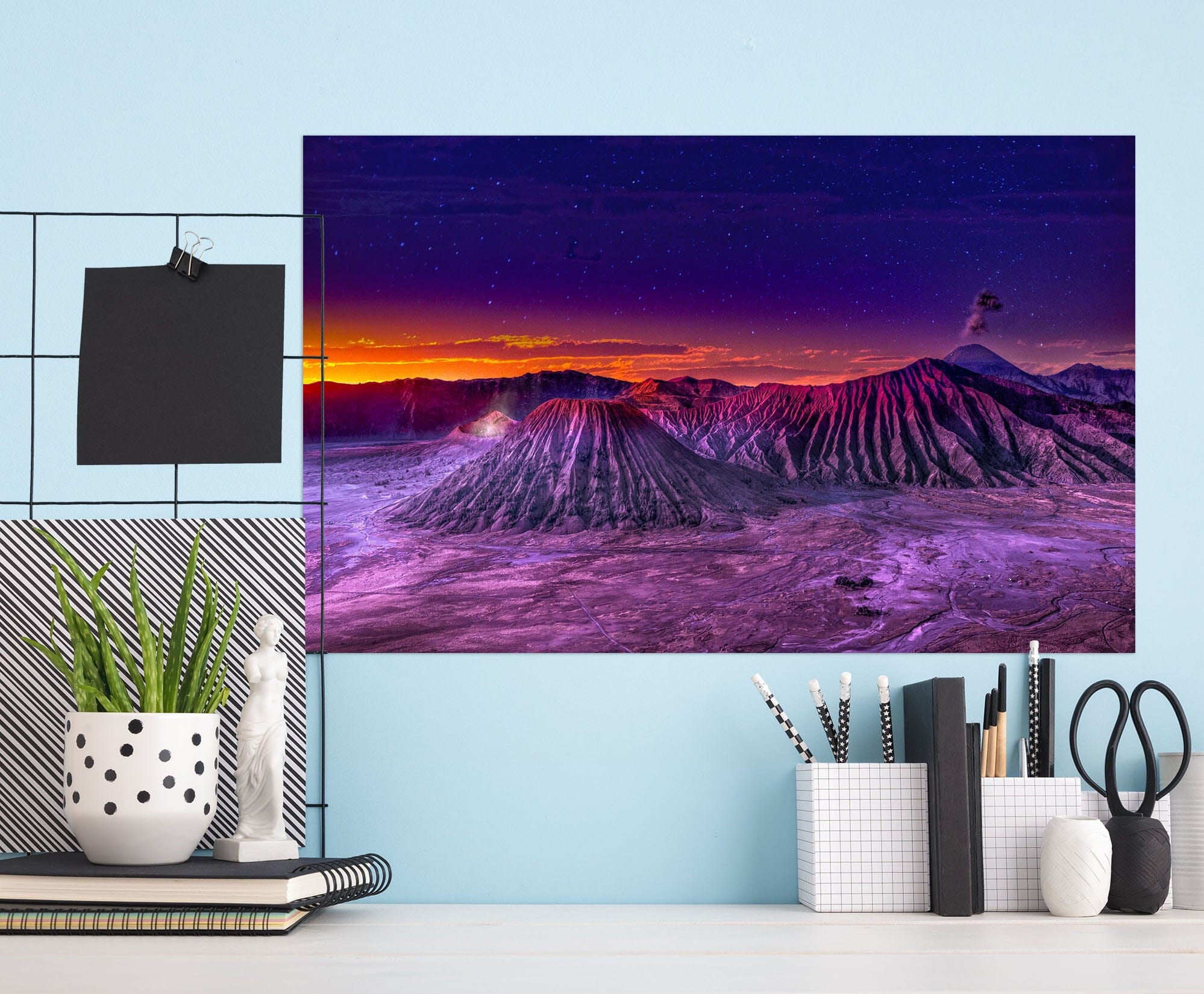 3D Purple Valley 186 Marco Carmassi Wall Sticker Wallpaper AJ Wallpaper 2
