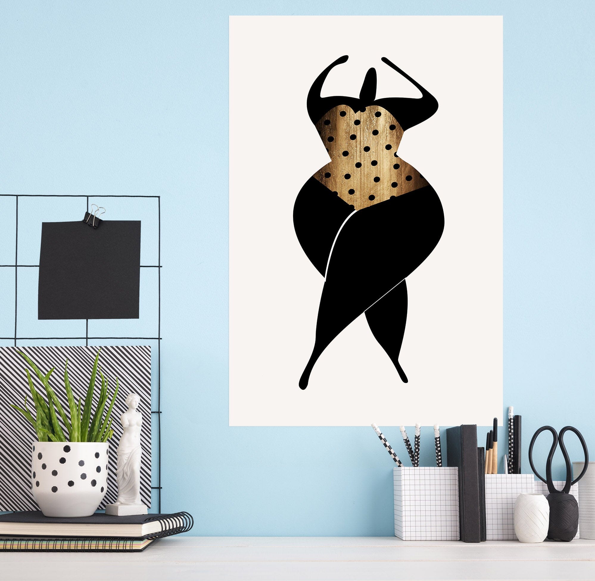 3D Strong Lady 130 Boris Draschoff Wall Sticker Wallpaper AJ Wallpaper 2