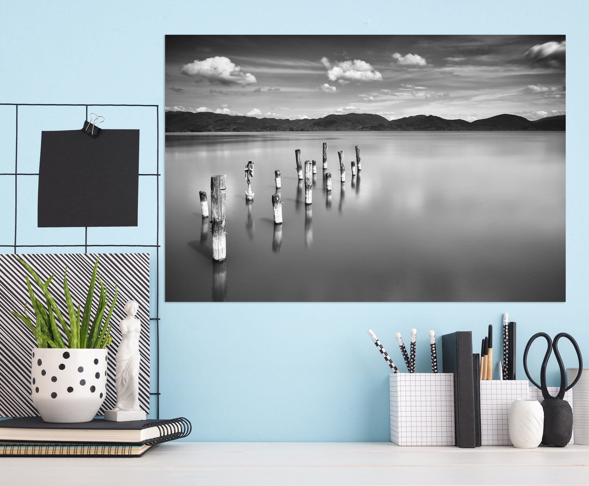 3D Grey Lake 111 Marco Carmassi Wall Sticker Wallpaper AJ Wallpaper 2