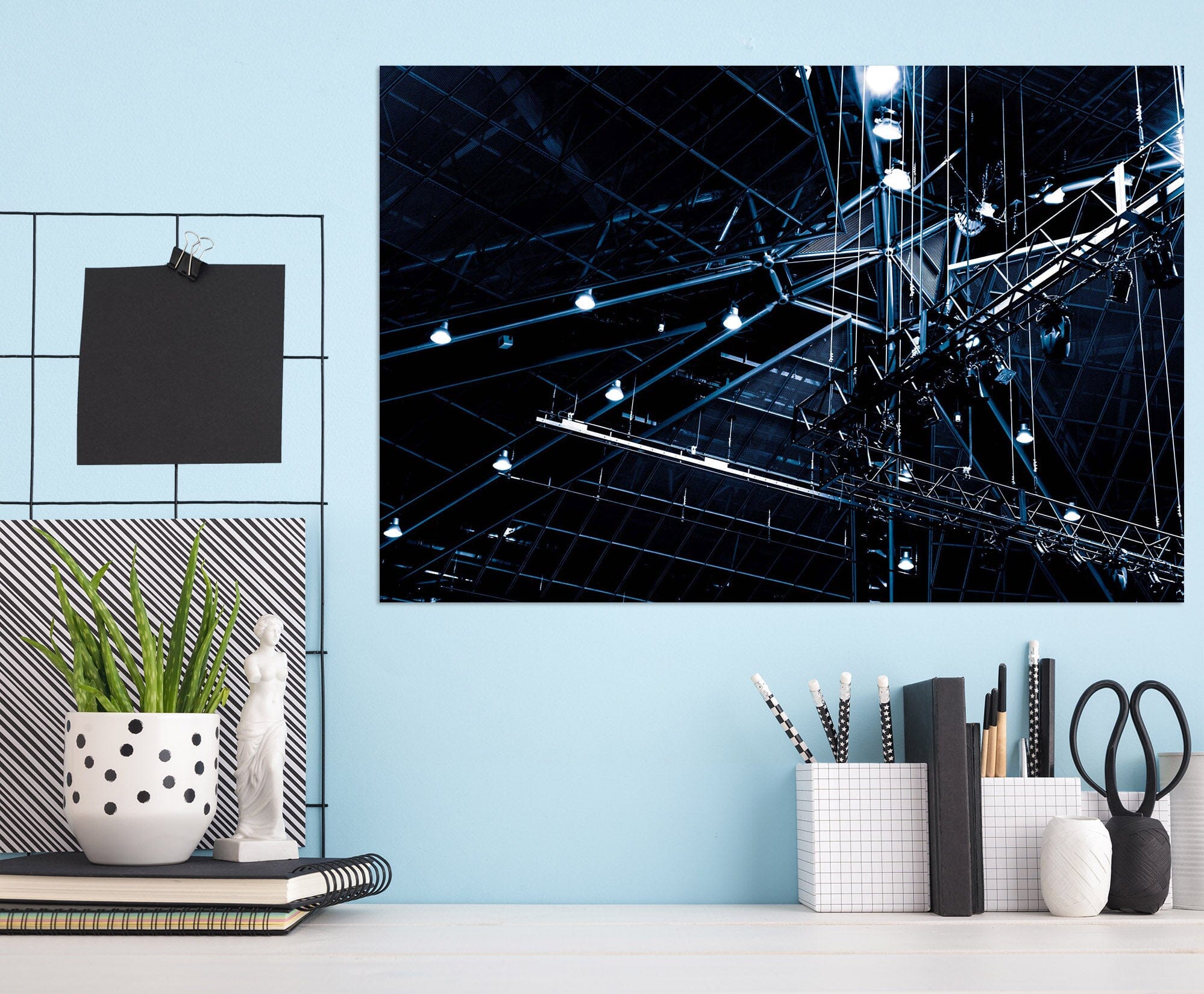 3D Night Lights 011 Noirblanc777 Wall Sticker Wallpaper AJ Wallpaper 2