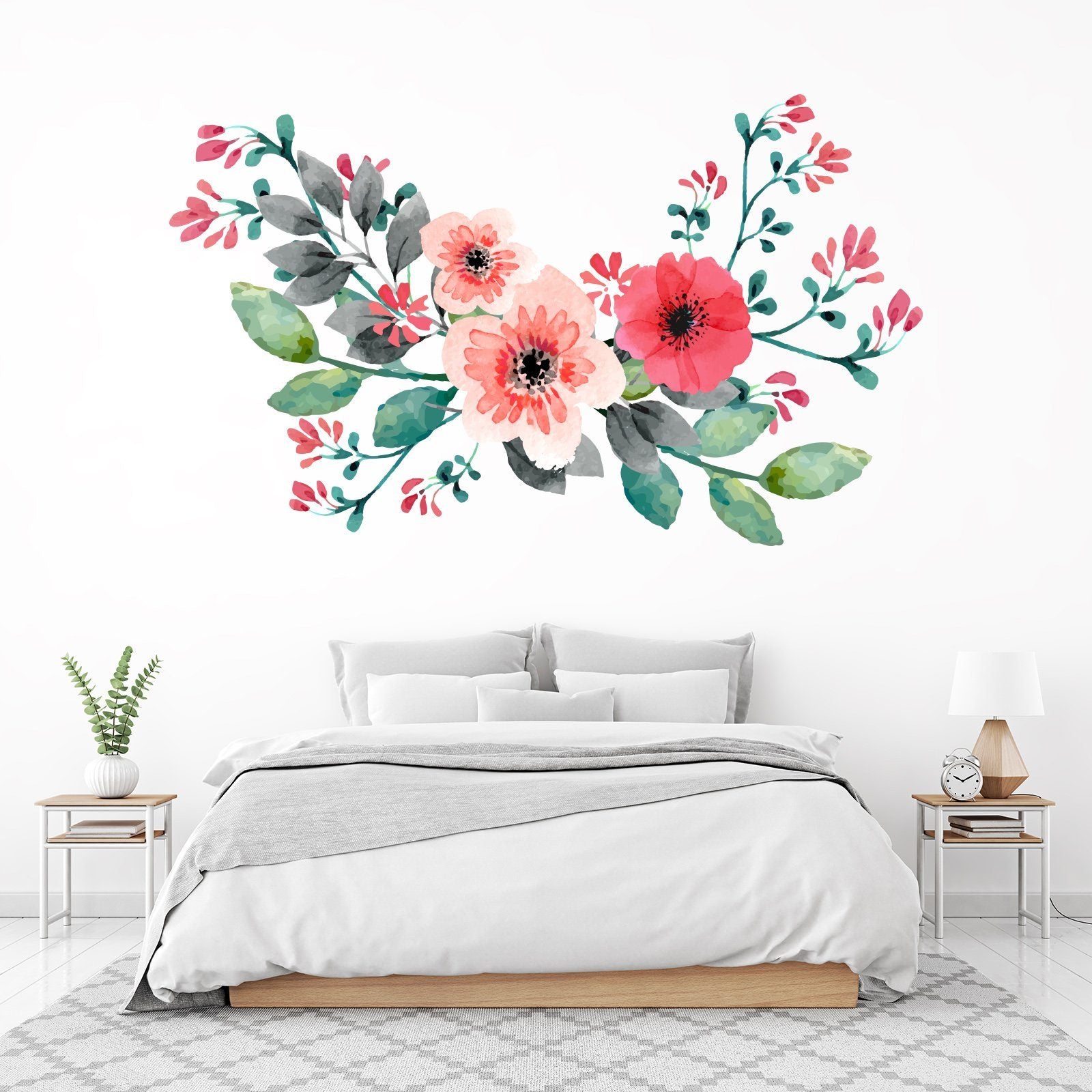 3D Safflower Leaf 084 Wall Stickers Wallpaper AJ Wallpaper