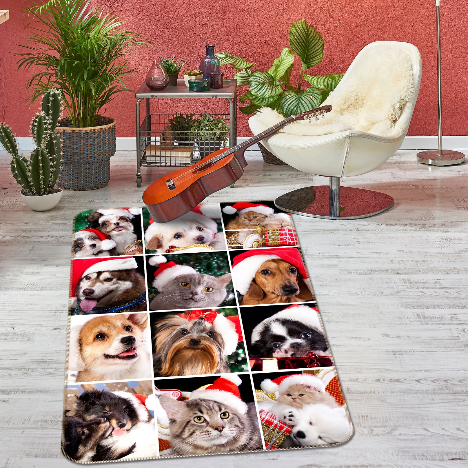3D Cat Dog 69042 Animal Non Slip Rug Mat