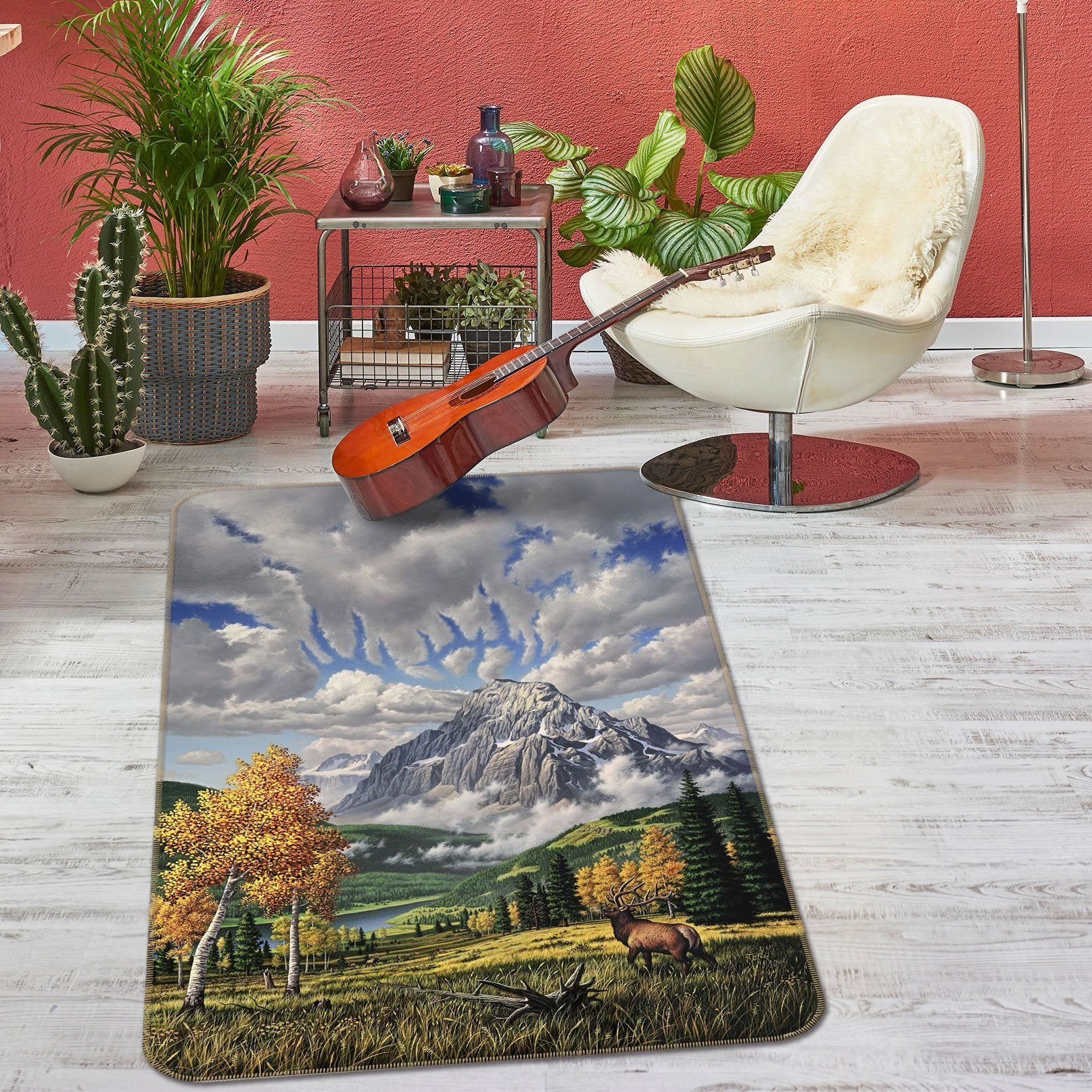 3D Autumn Village 1066 Jerry LoFaro Rug Non Slip Rug Mat Mat AJ Creativity Home