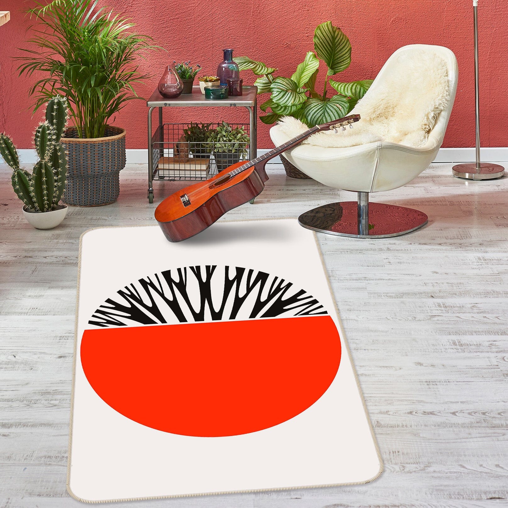 3D Red Graphics 1008 Boris Draschoff Rug Non Slip Rug Mat Mat AJ Creativity Home
