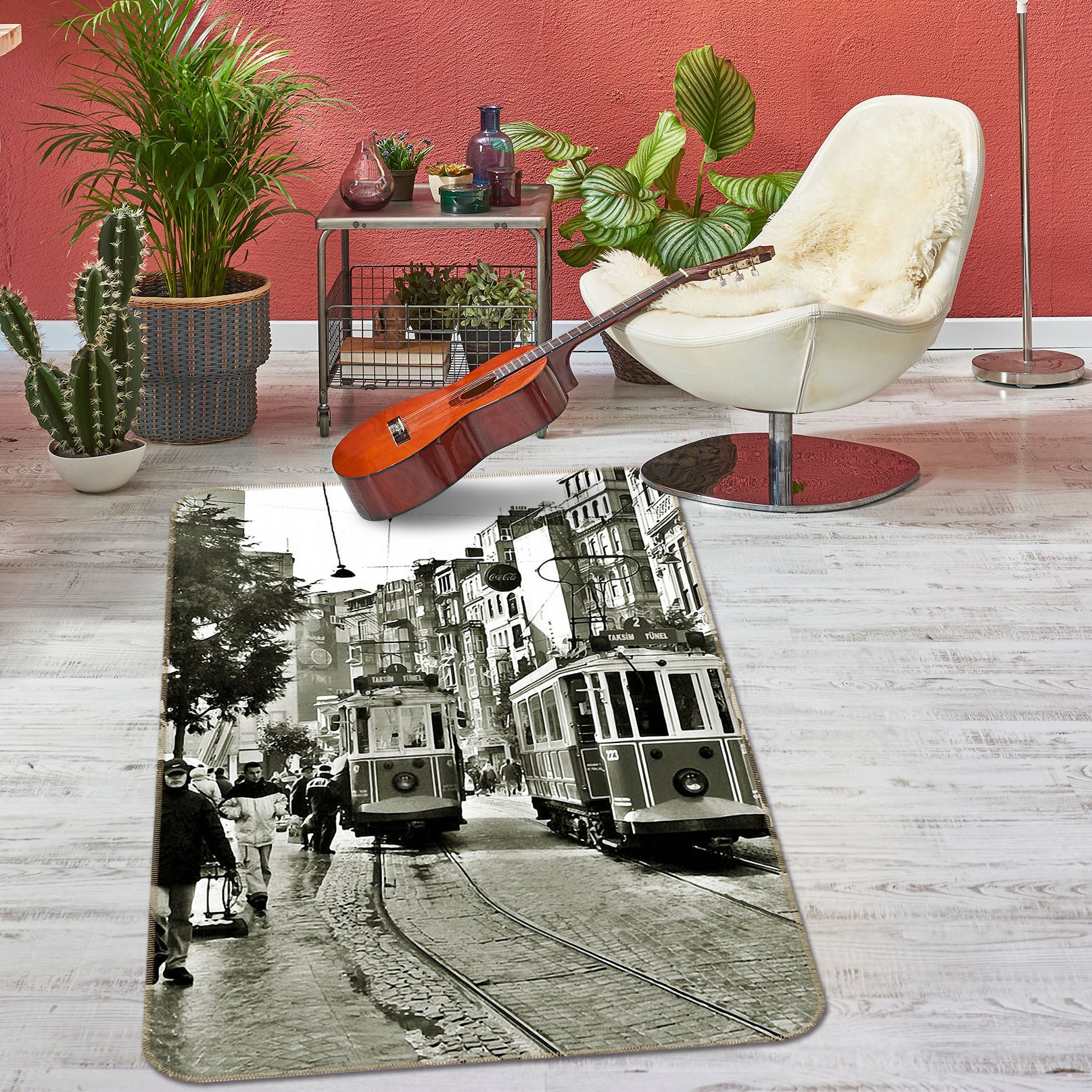 3D Building Street 32160 Non Slip Rug Mat